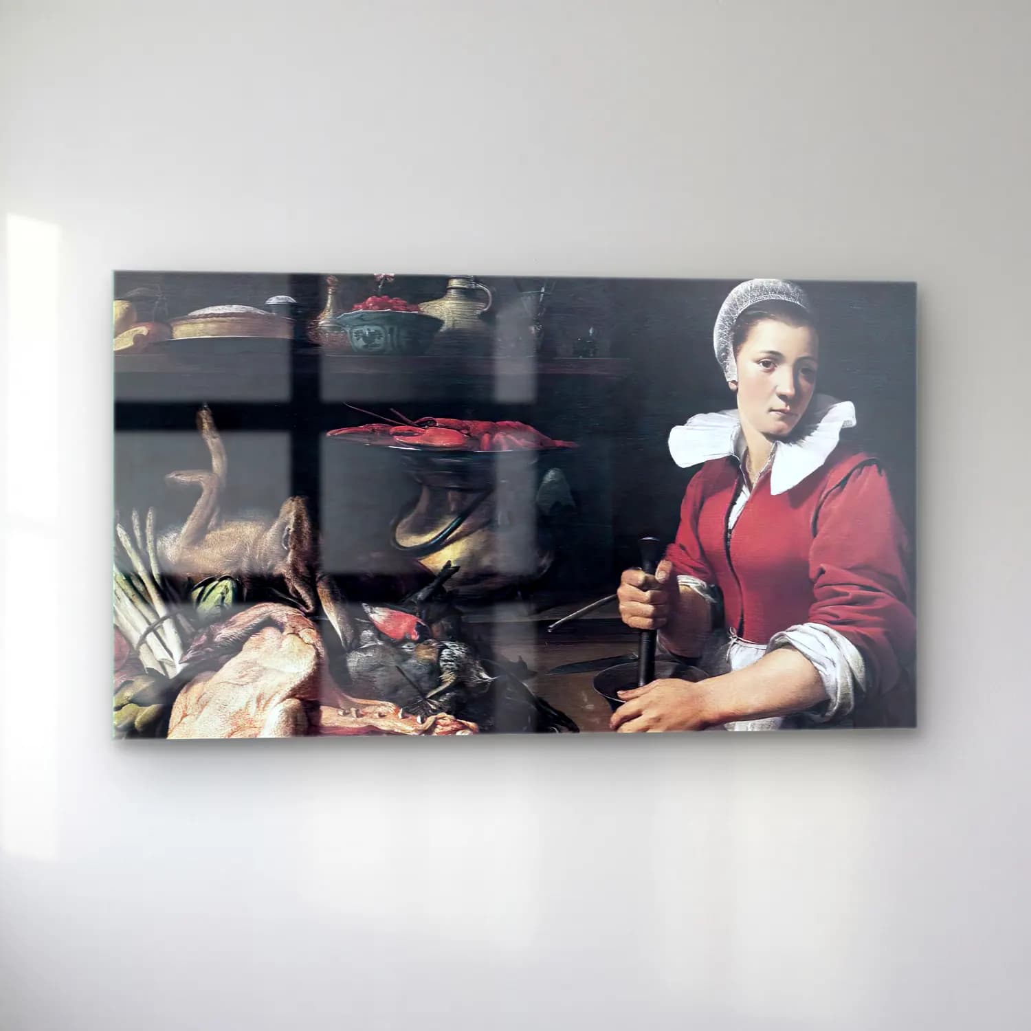 Frans Snyders – Cook with Food cam tablo — sol açıdan görünüm
