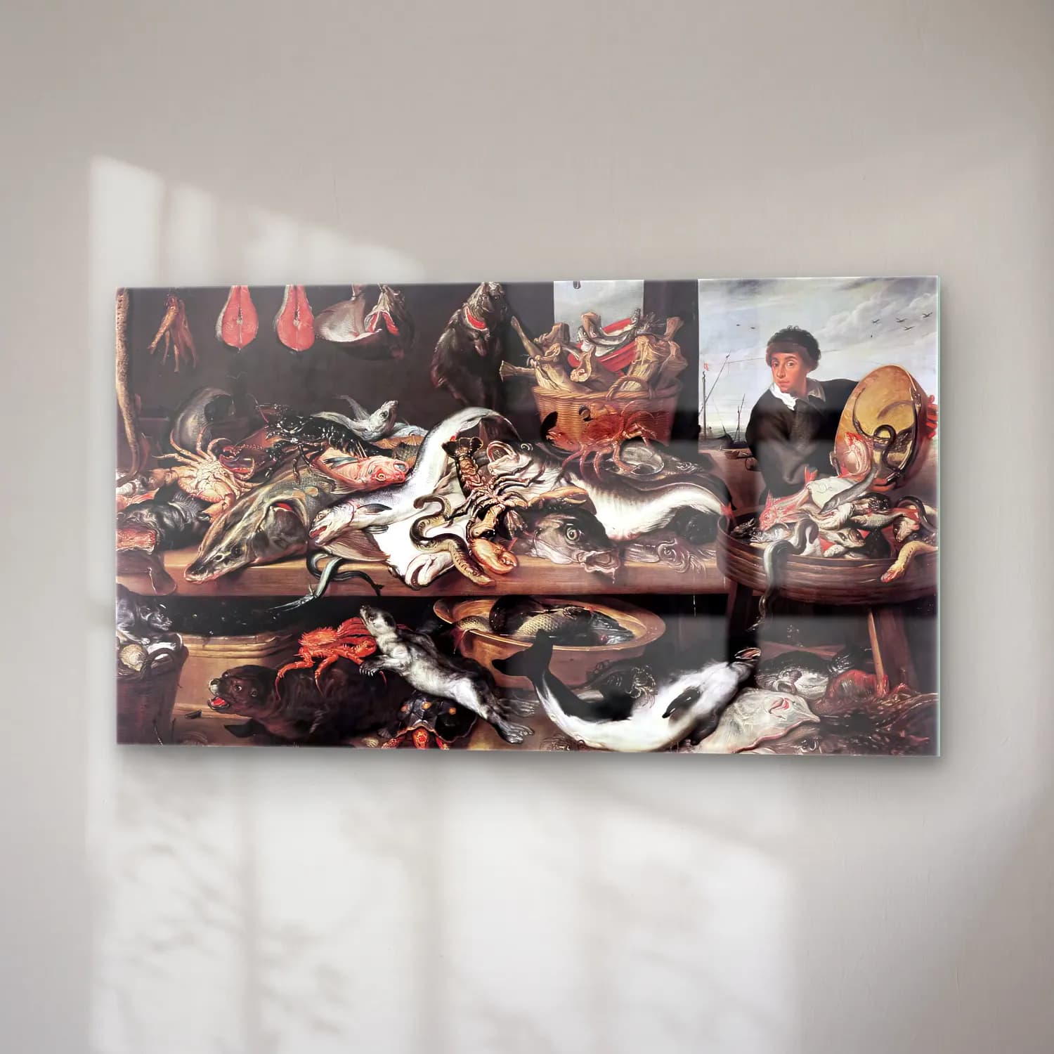 Frans Snyders – Fishmonger s cam tablo — sağ açıdan görünüm