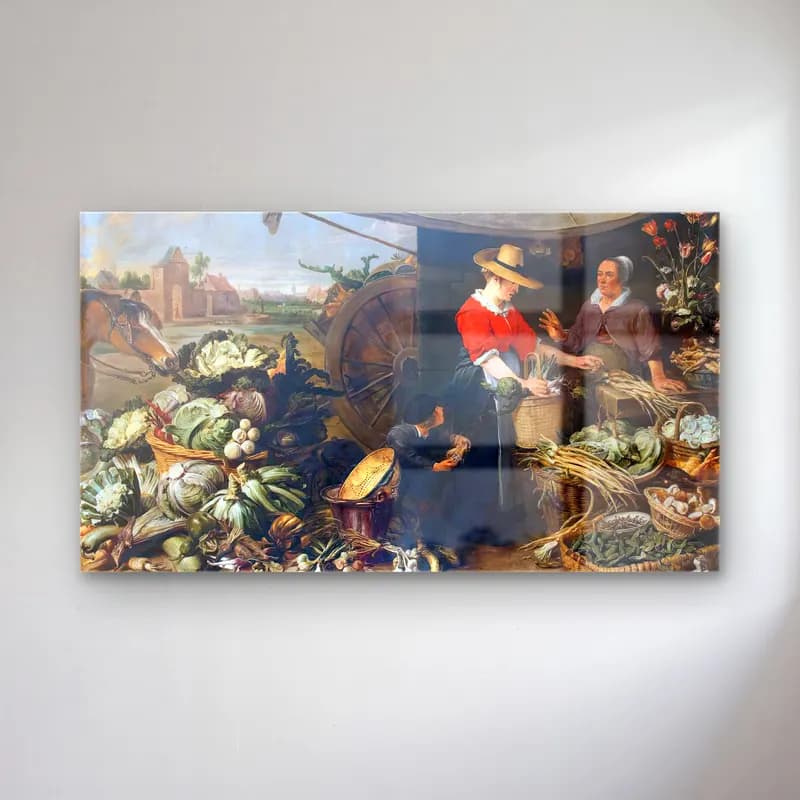Frans Snyders – Fruit Stall cam tablo — Frans Snyders – Fruit Stall — yağlı boya çiçek pazarı