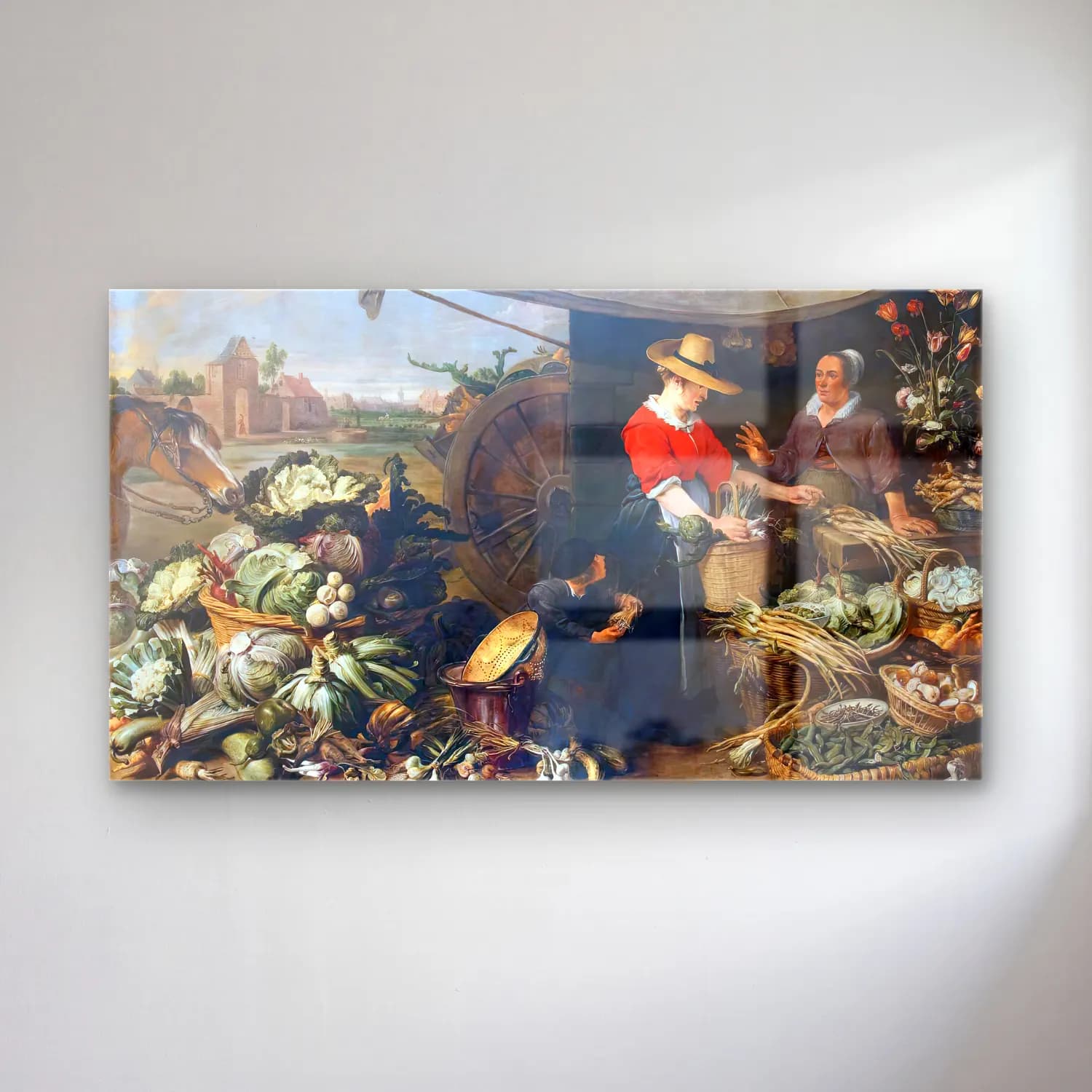 Frans Snyders – Fruit Stall cam tablo — Frans Snyders – Fruit Stall — yağlı boya çiçek pazarı