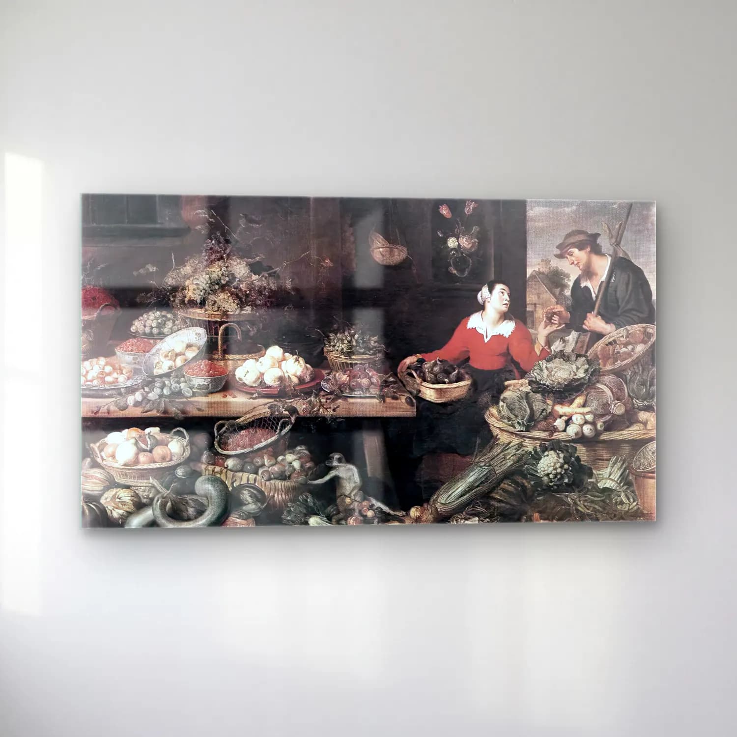 Frans Snyders – Fruit and Vegetable Stall cam tablo — sol açıdan görünüm