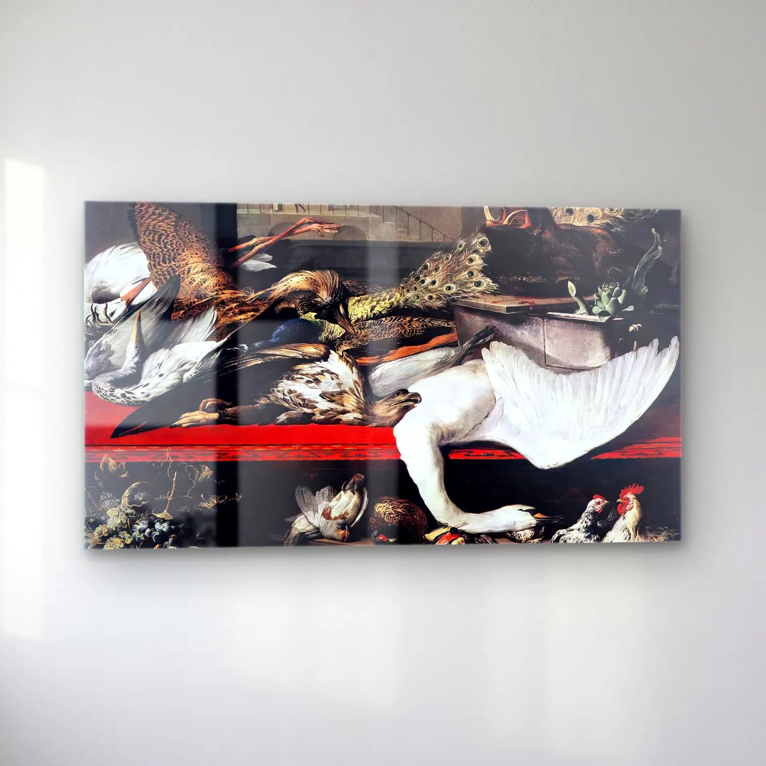 Frans Snyders – Still-Life with Fowl and Game cam tablo — sol açıdan görünüm