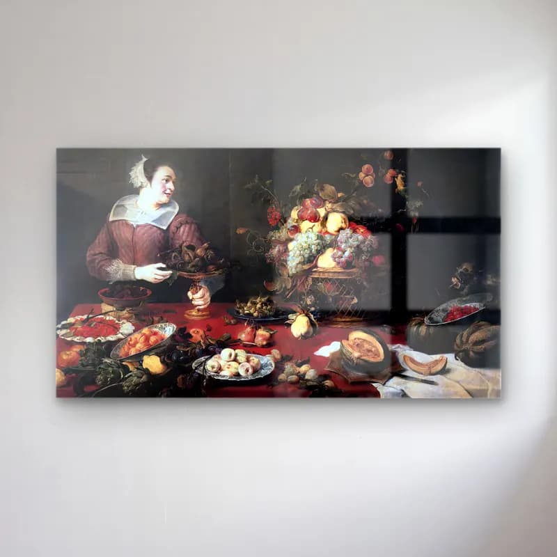 Frans Snyders – The Fruit Basket cam tablo — Frans Snyders – The Fruit Basket — yağlı boya meyveli natürmort