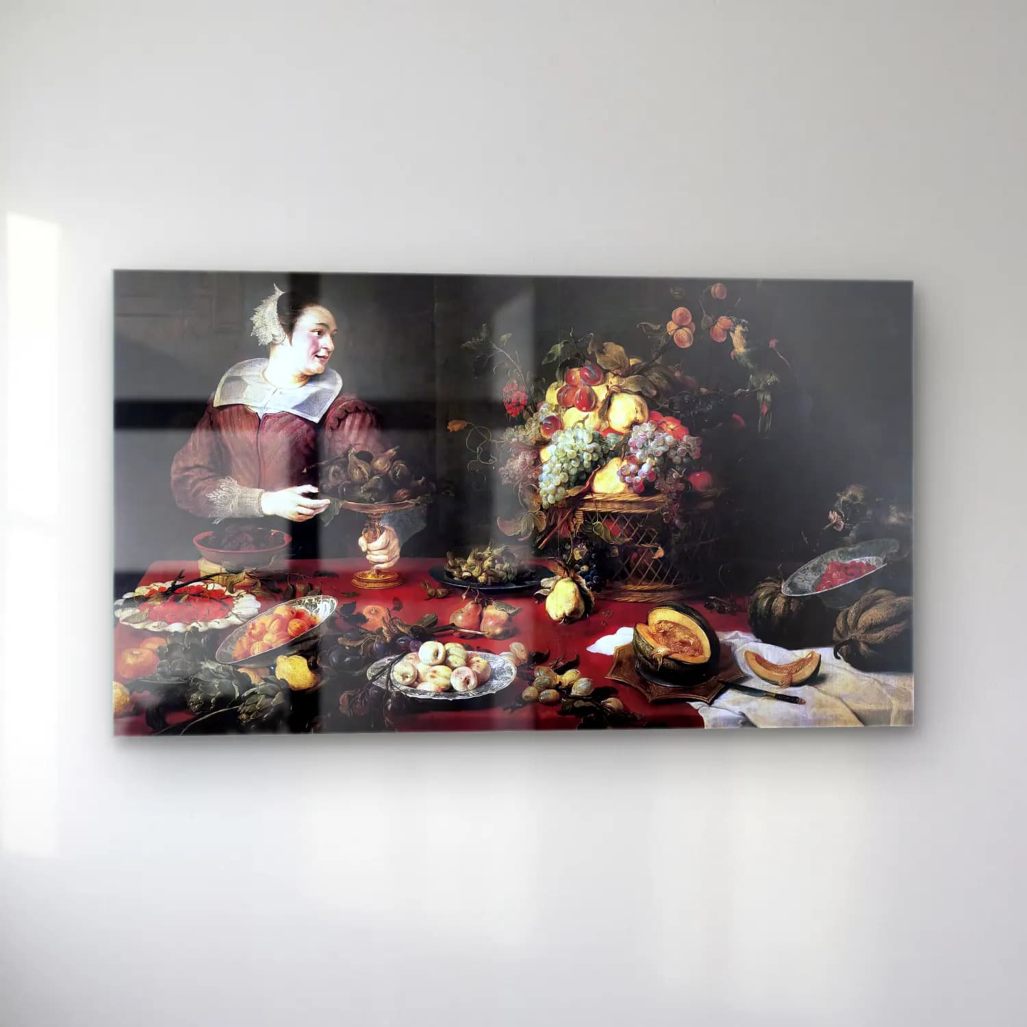 Frans Snyders – The Fruit Basket cam tablo — sol açıdan görünüm
