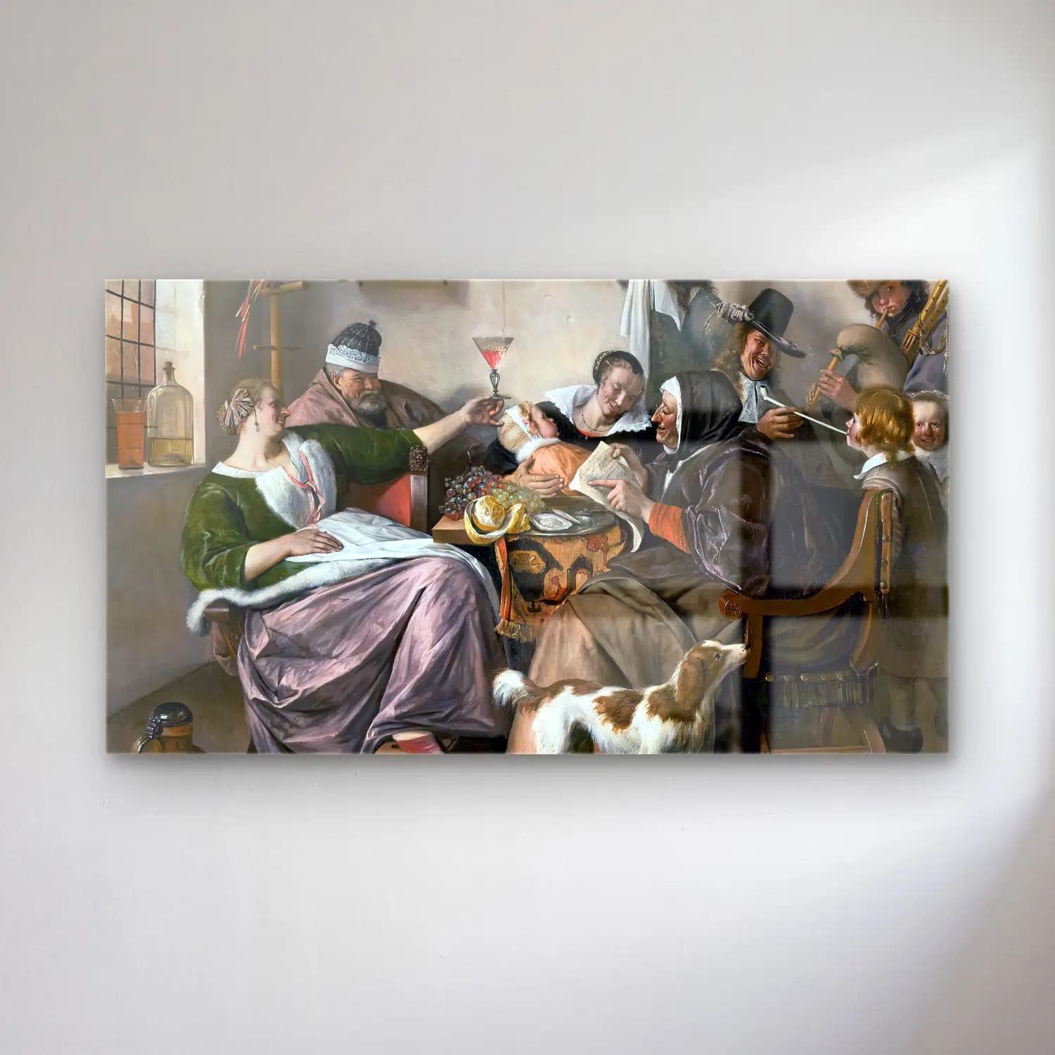 Jan Steen – As the Old Sing, So Pipe the Young cam tablo — Jan Steen – As the Old Sing, So Pipe the Young — yağlı boya dini sahne