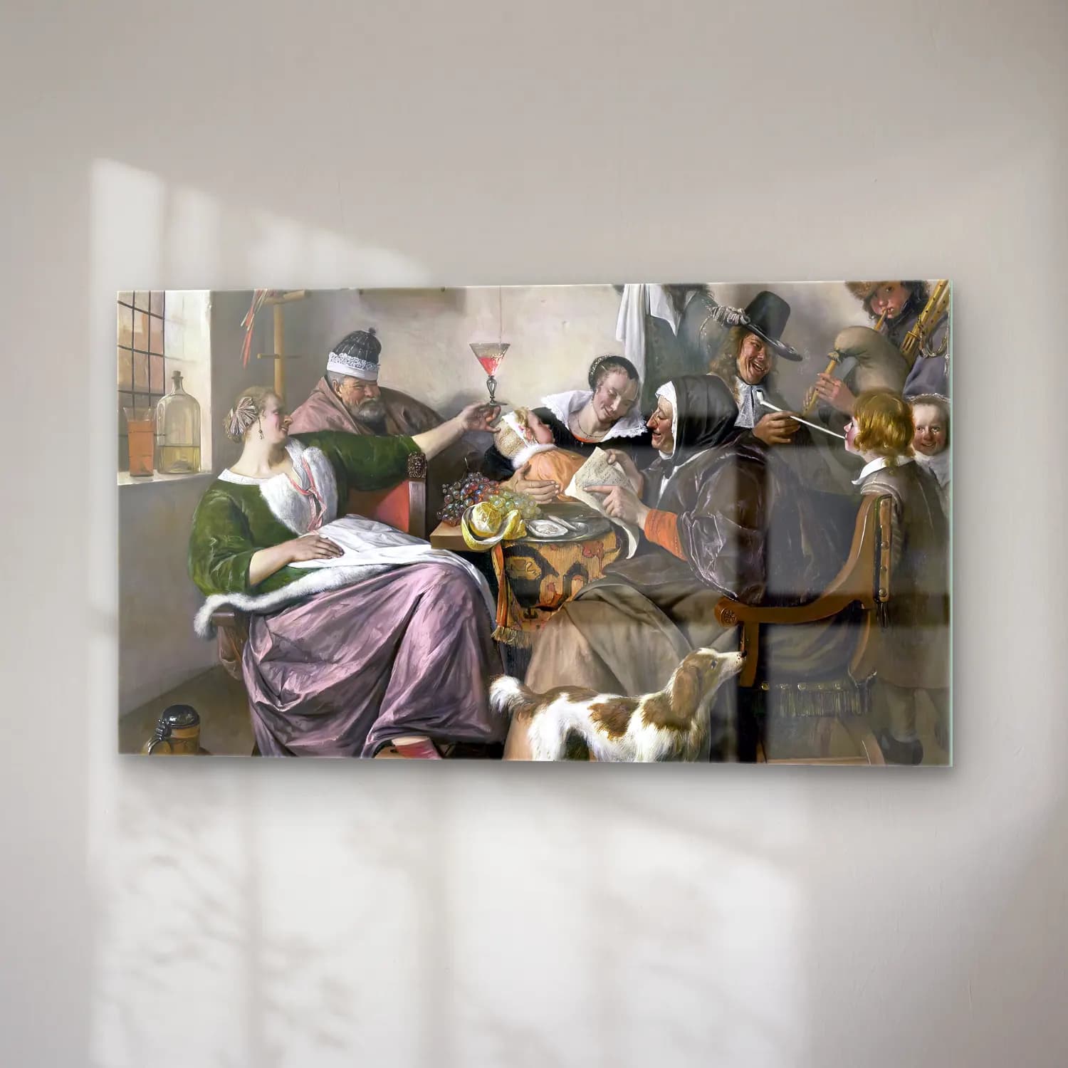 Jan Steen – As the Old Sing, So Pipe the Young cam tablo — sağ açıdan görünüm