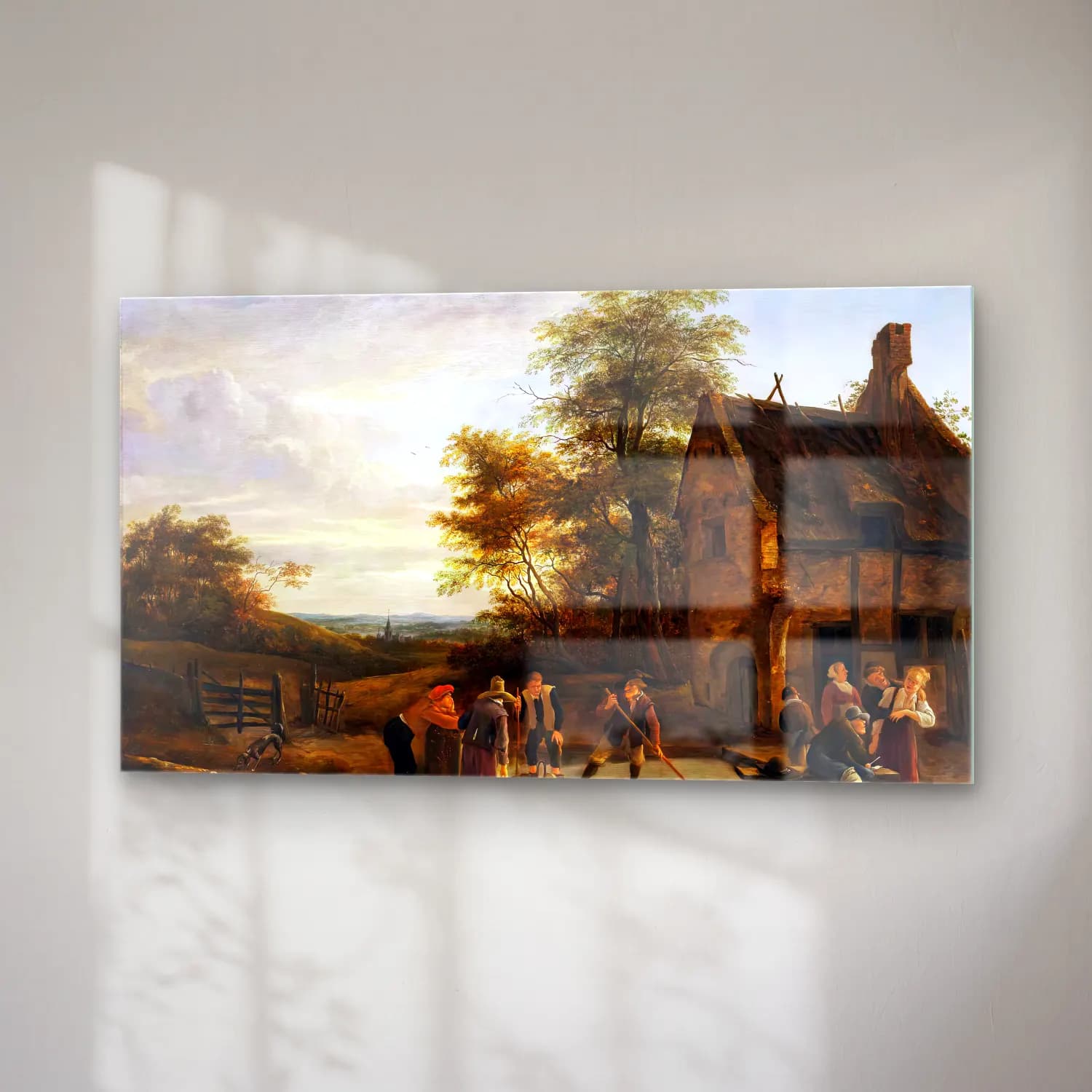 Jan Steen – Before an Inn cam tablo — sağ açıdan görünüm