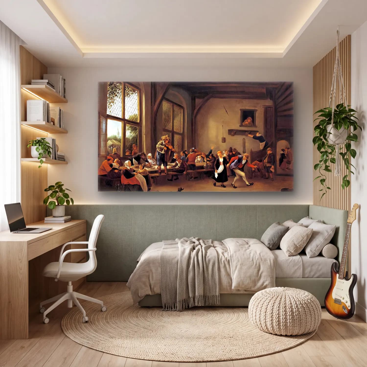 Jan Steen – Country Wedding cam tablo — genç odasında