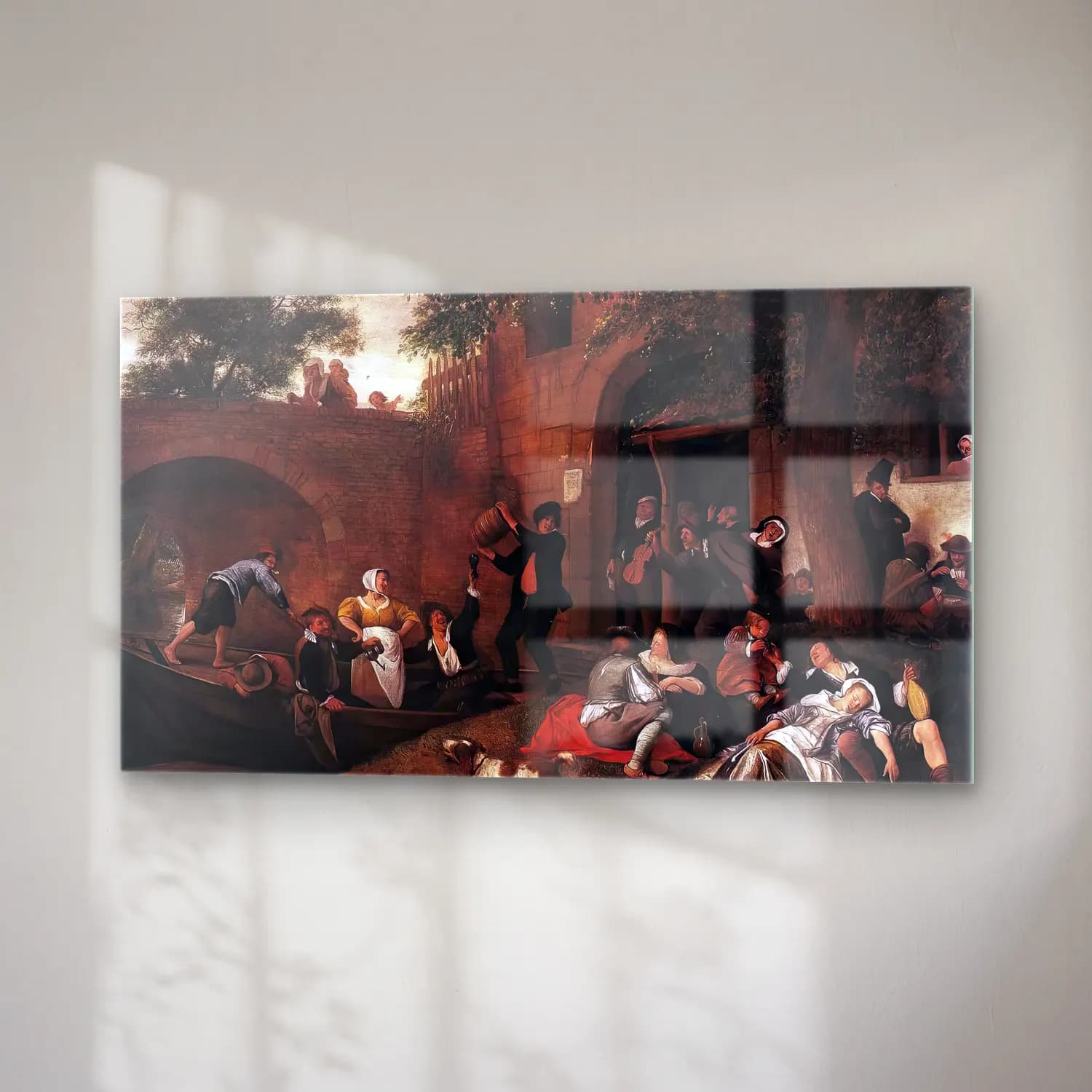 Jan Steen – Leaving the Tavern cam tablo — sağ açıdan görünüm