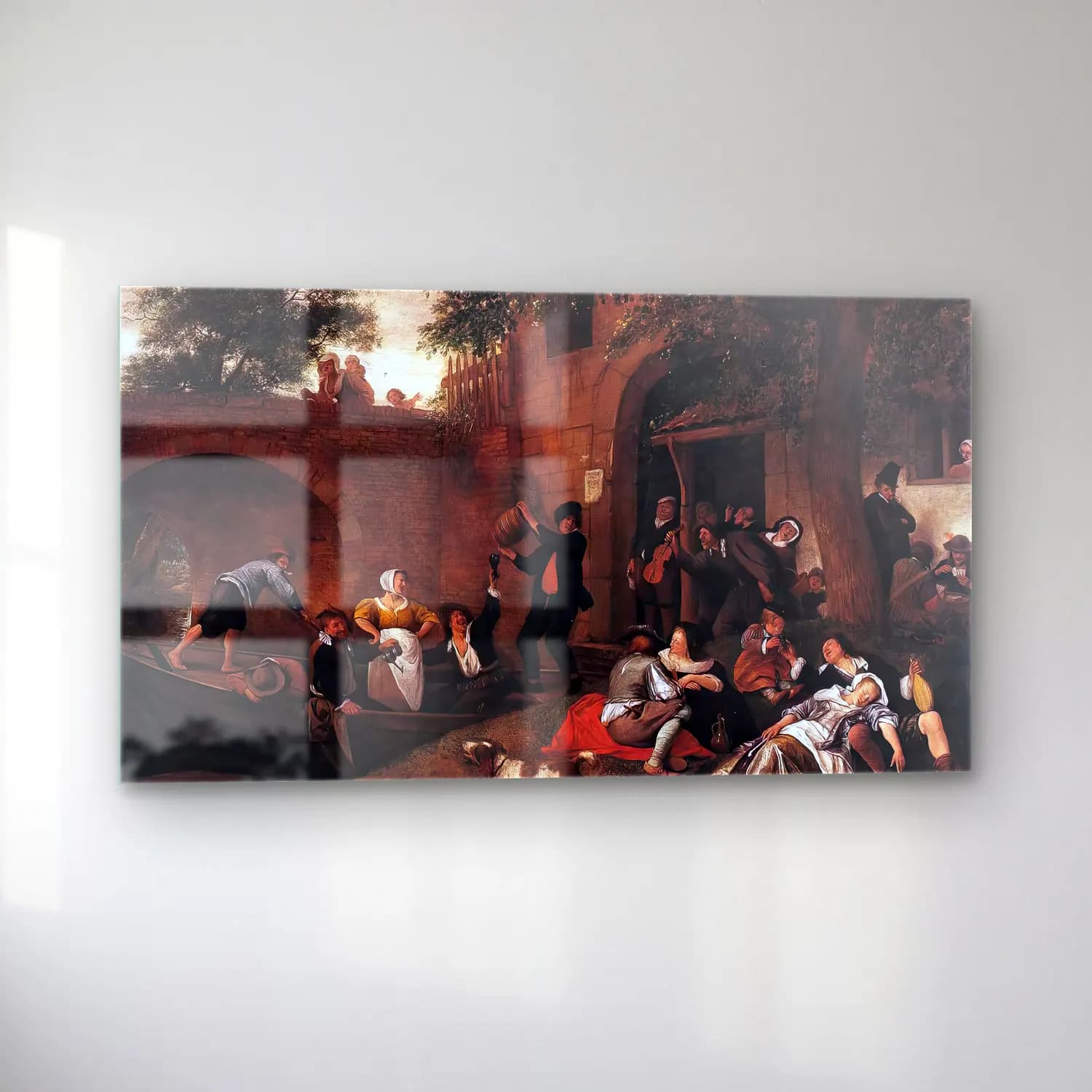 Jan Steen – Leaving the Tavern cam tablo — sol açıdan görünüm