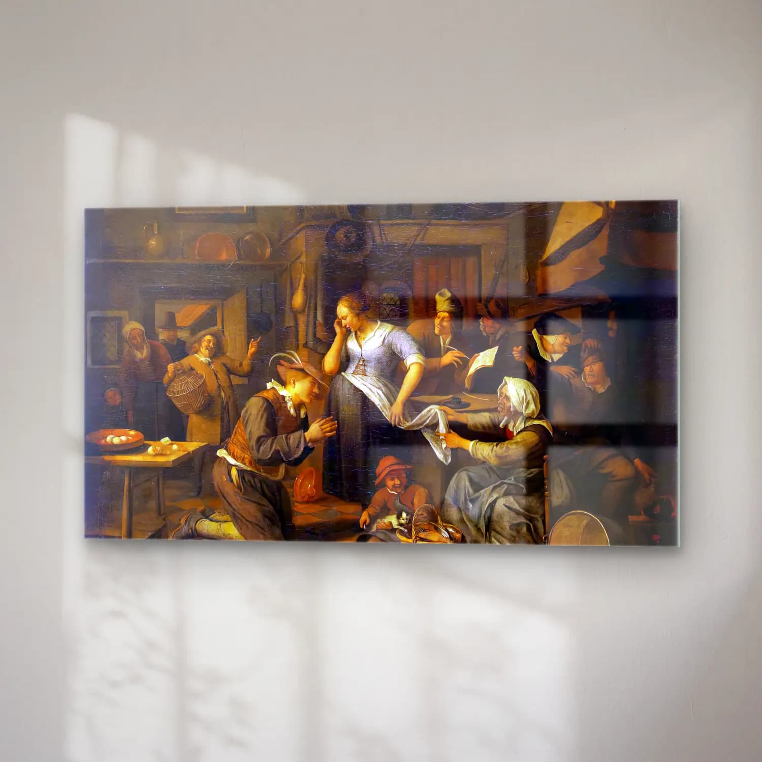 Jan Steen – Marriage Contract cam tablo — sağ açıdan görünüm