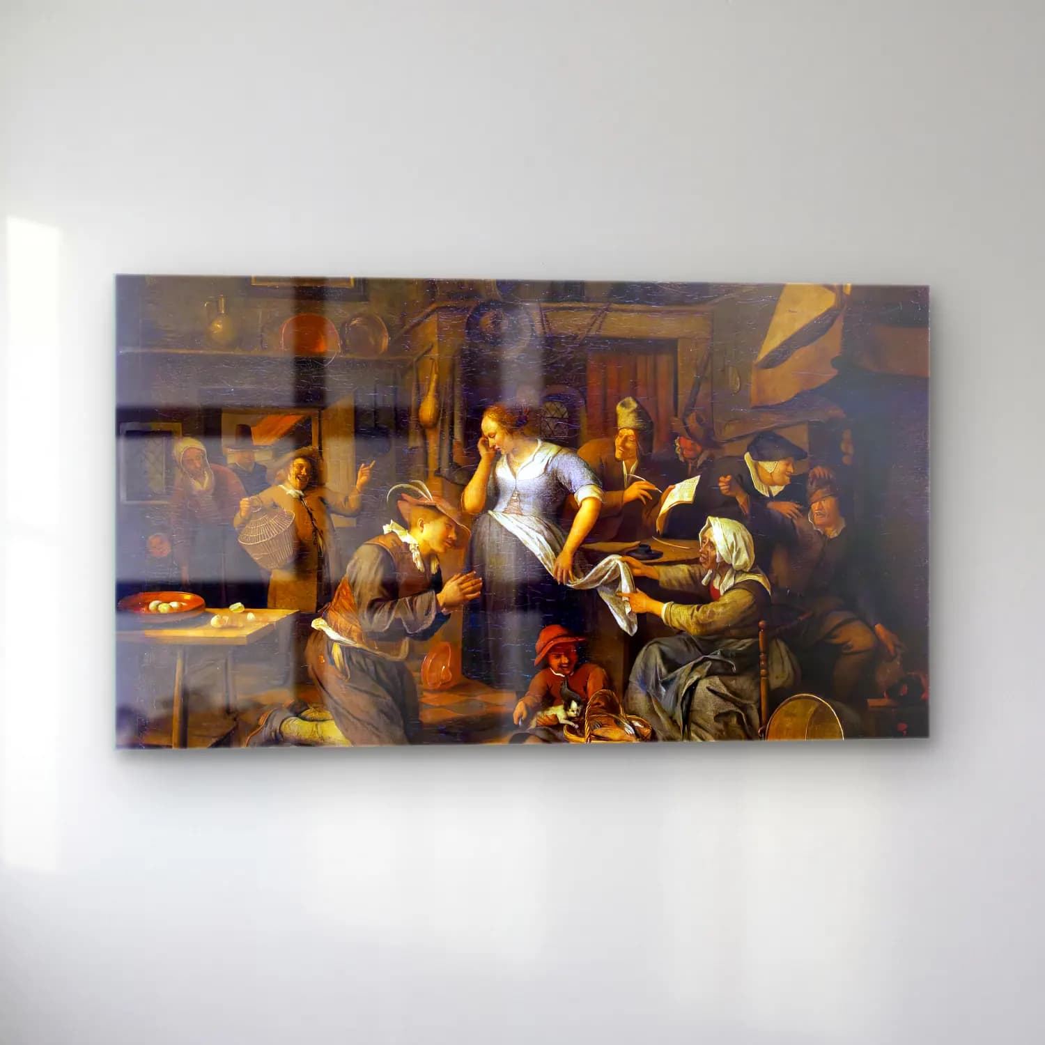 Jan Steen – Marriage Contract cam tablo — sol açıdan görünüm