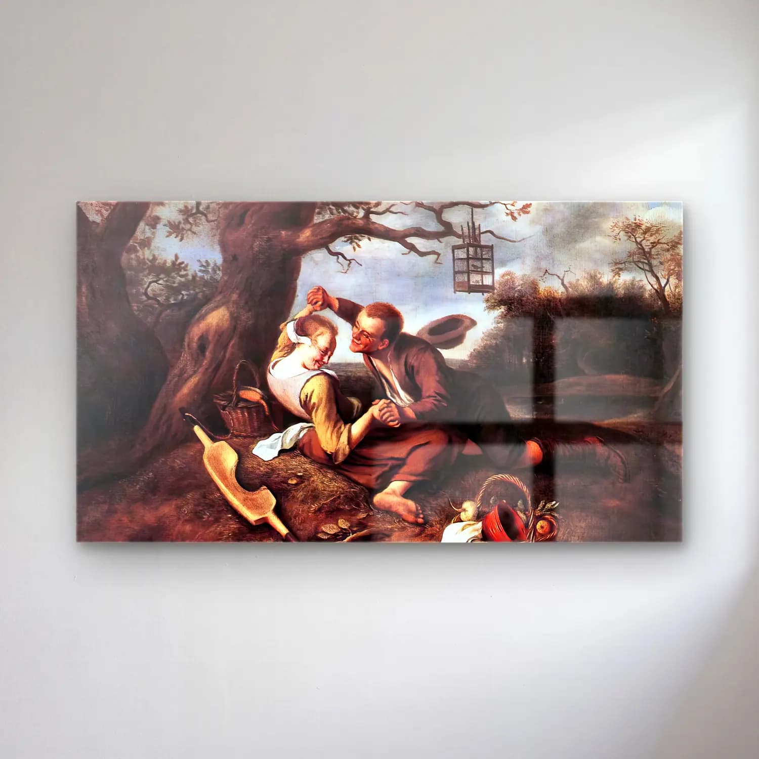 Jan Steen – Merry Couple cam tablo — Jan Steen – Merry Couple — yağlı boya aşıklar