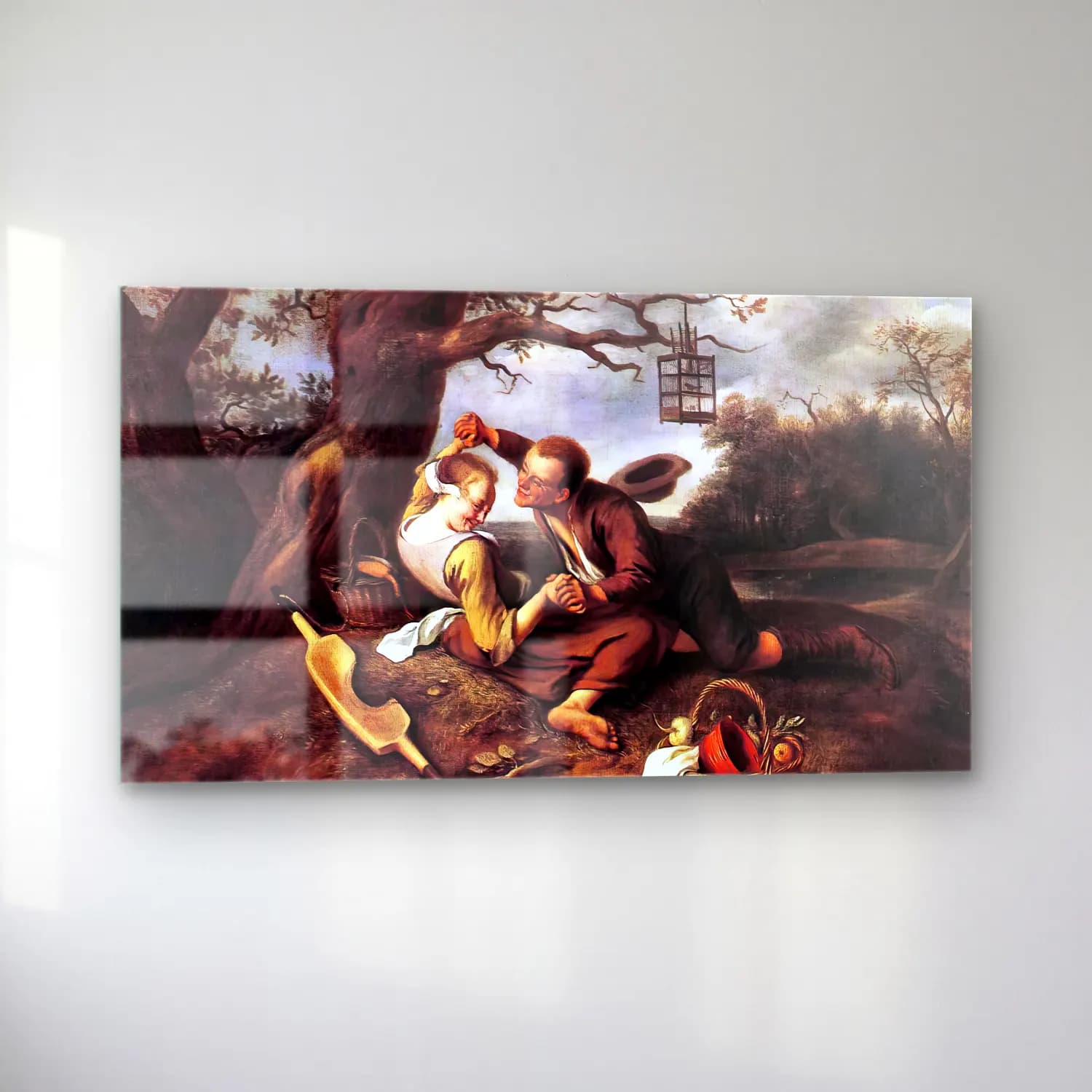 Jan Steen – Merry Couple cam tablo — sol açıdan görünüm