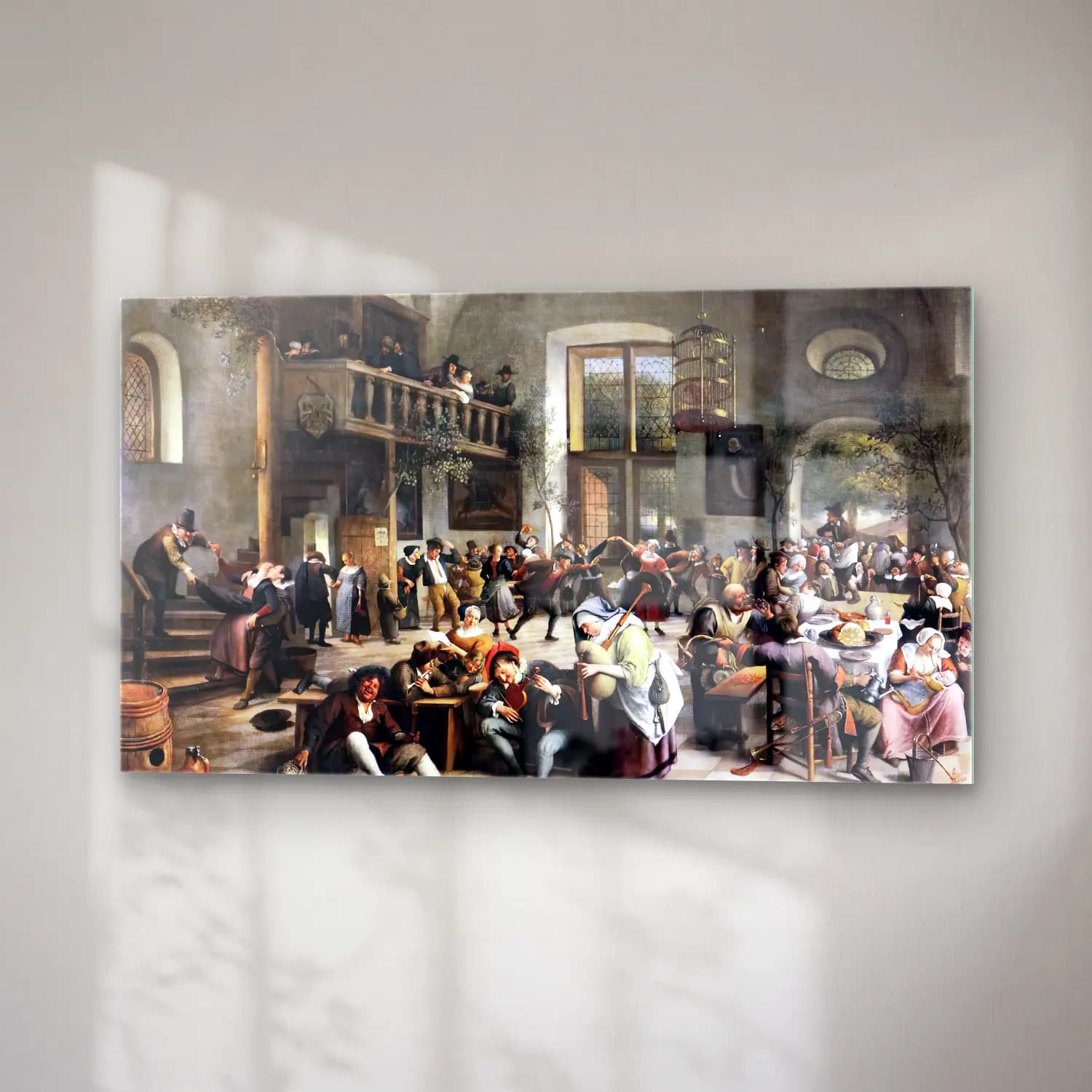 Jan Steen – Revelry at an Inn cam tablo — sağ açıdan görünüm