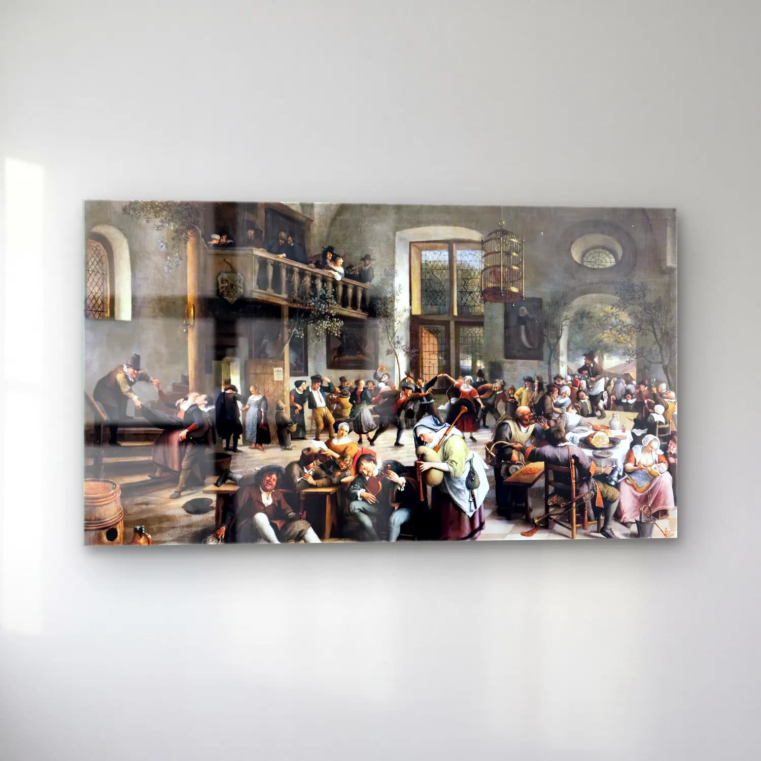 Jan Steen – Revelry at an Inn cam tablo — sol açıdan görünüm