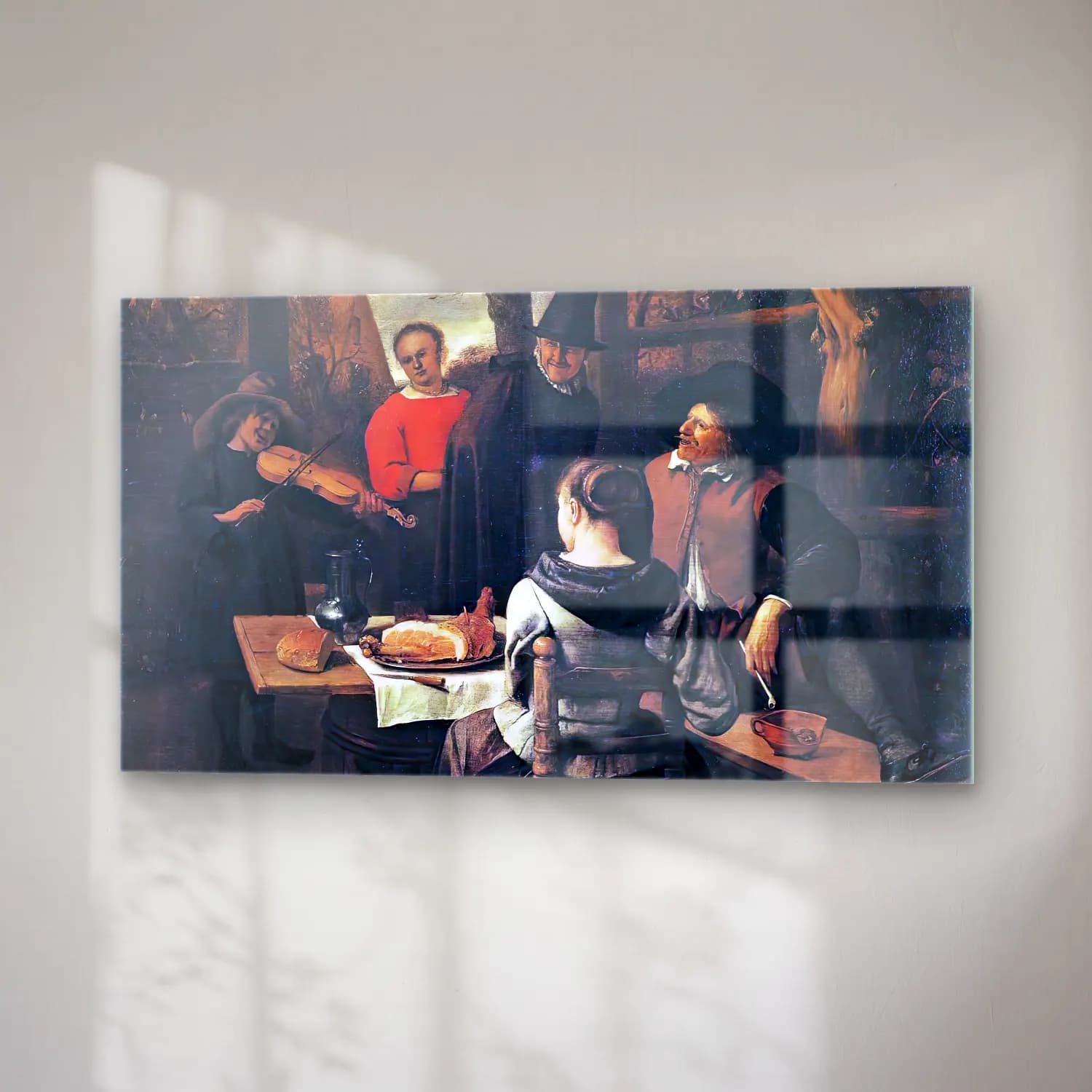 Jan Steen – The Meal cam tablo — sağ açıdan görünüm