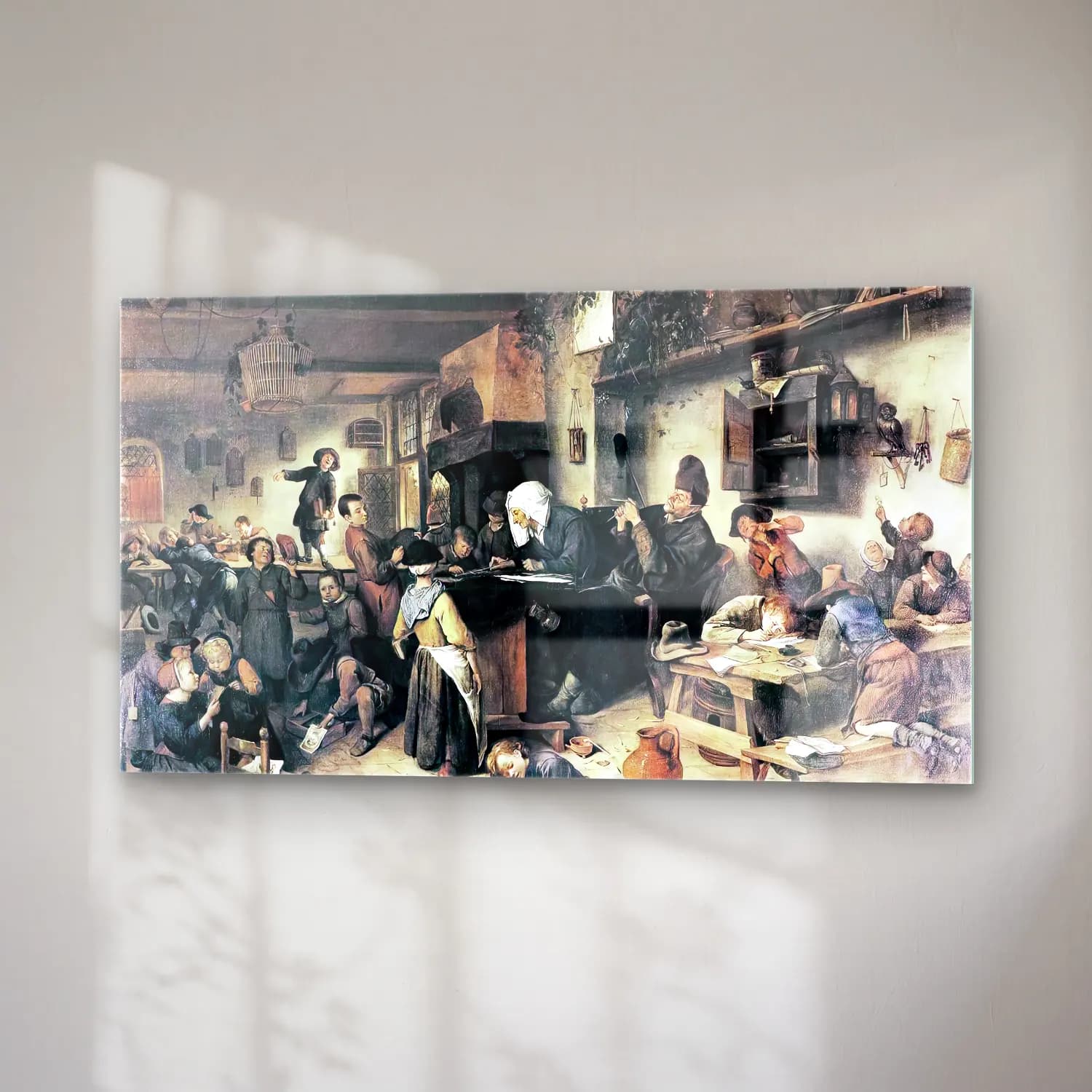 Jan Steen – The Village School cam tablo — sağ açıdan görünüm