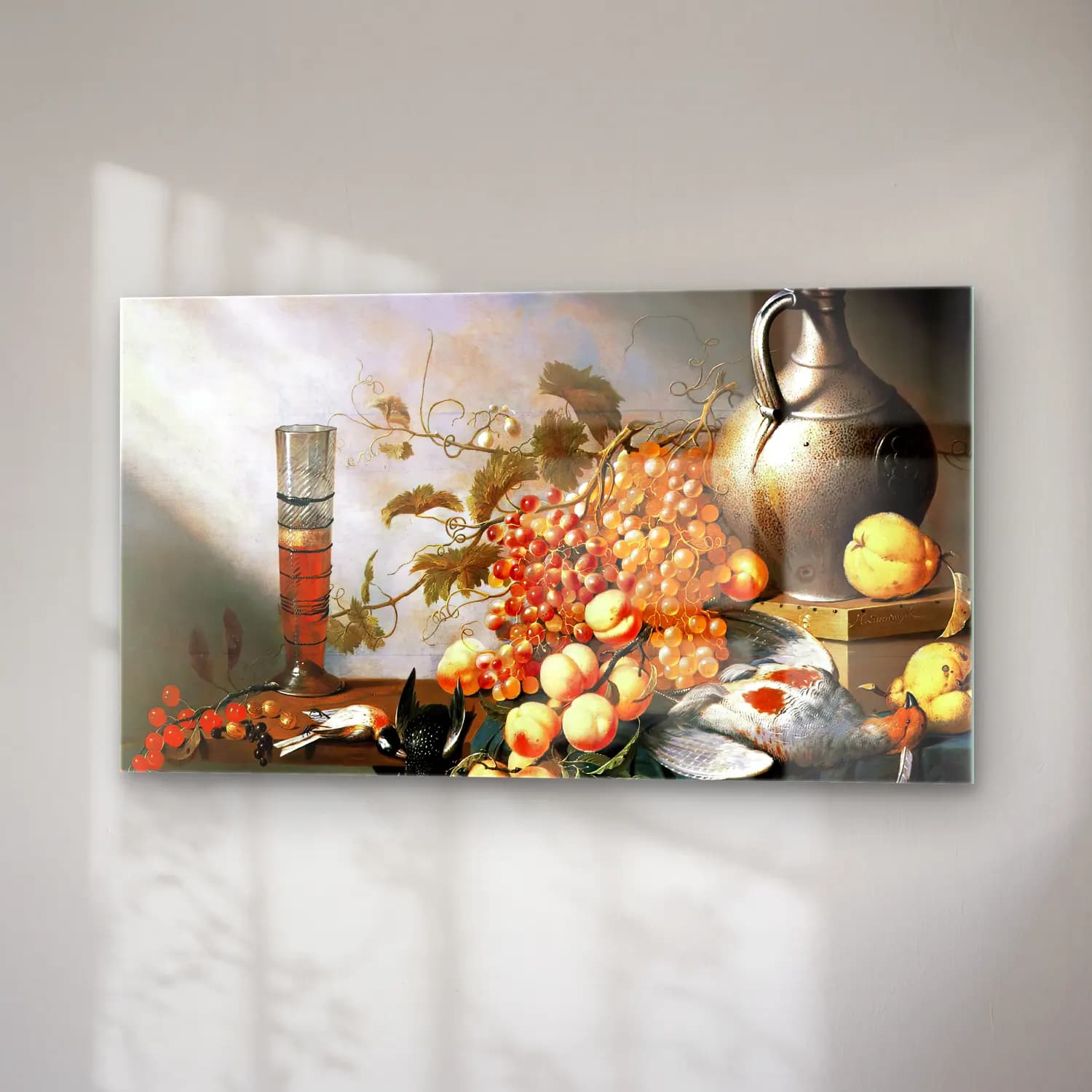 Harmen Steenwijck – Still-Life of Fruit and Dead Fowl cam tablo — sağ açıdan görünüm