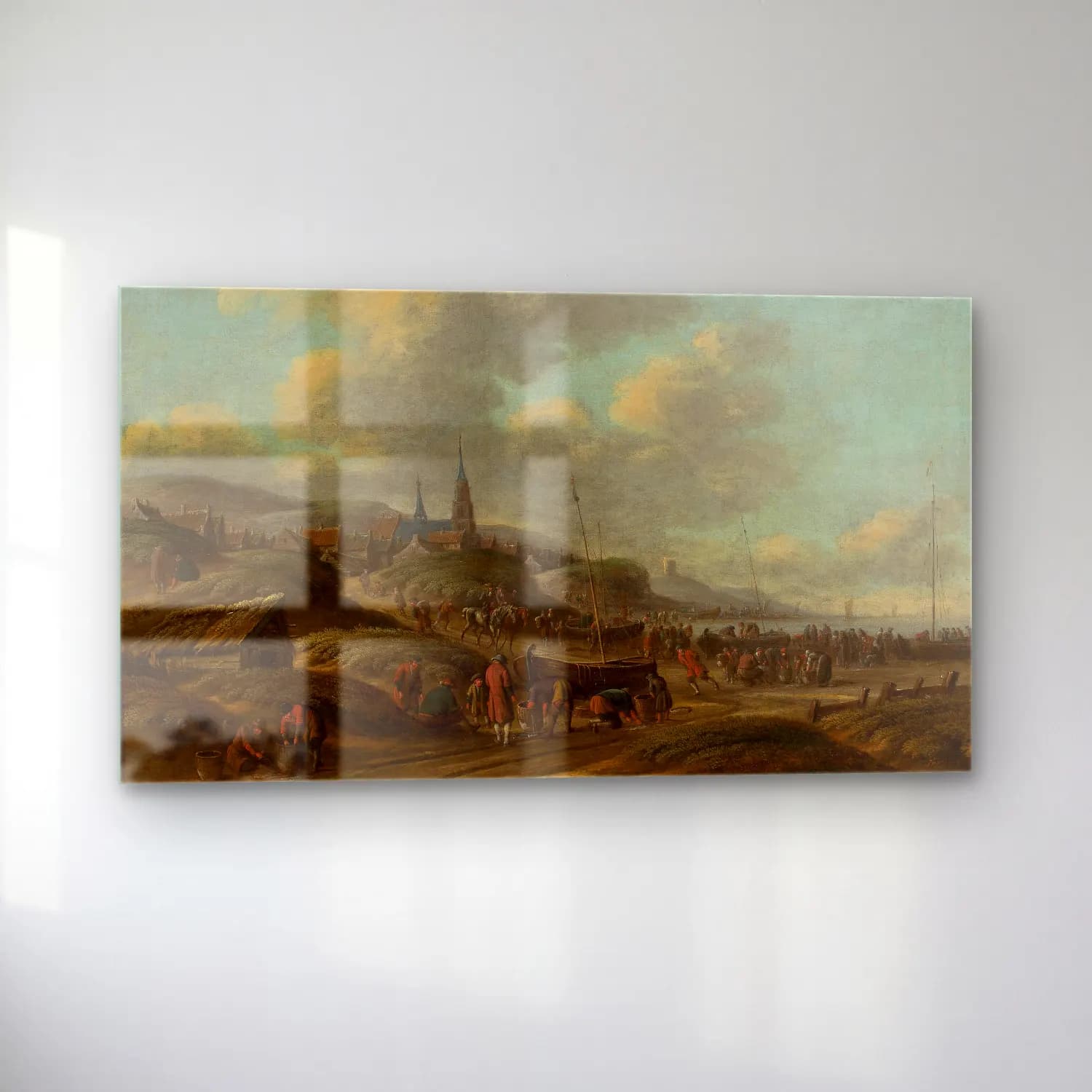 Thomas Heeremans – Coast in Scheveningen cam tablo — sol açıdan görünüm