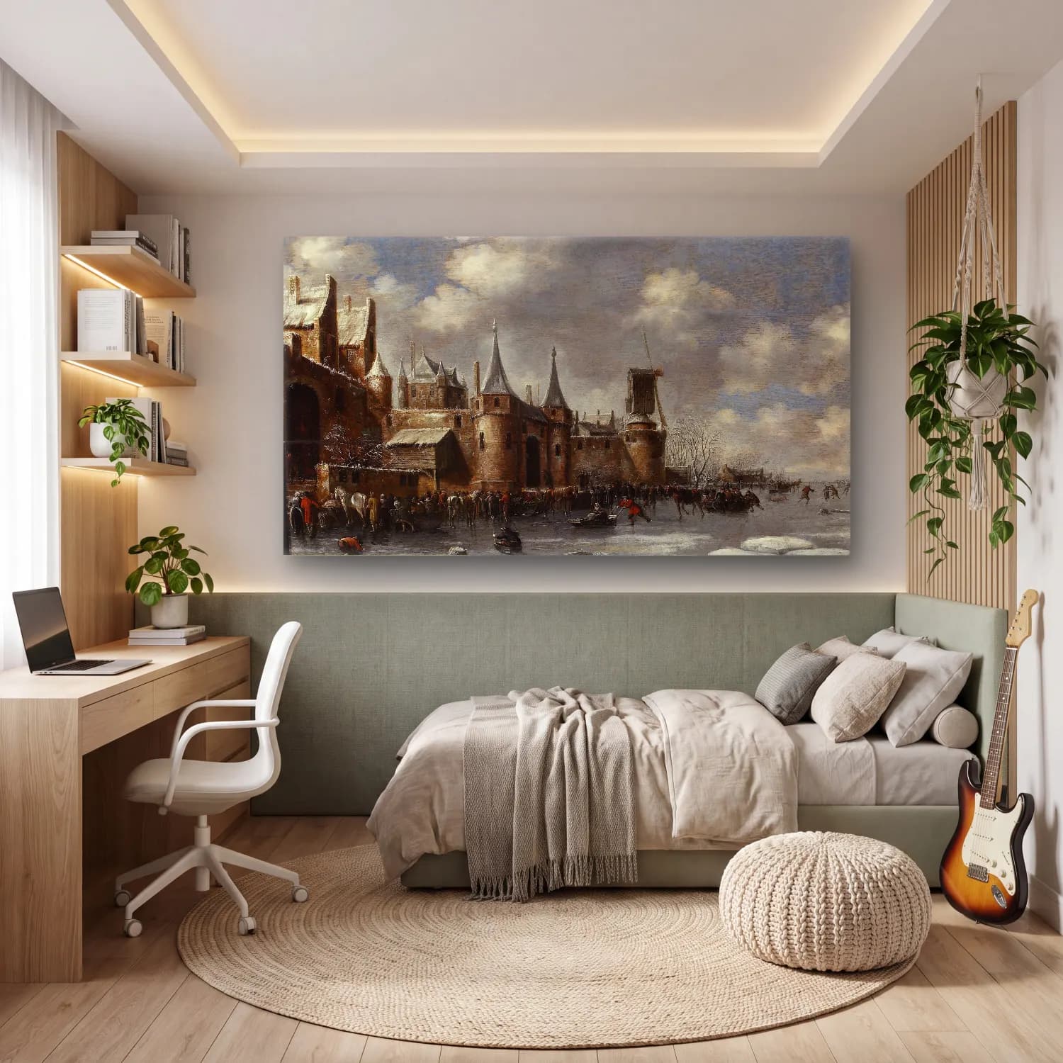 Thomas Heeremans – Skating by the city walls cam tablo — genç odasında
