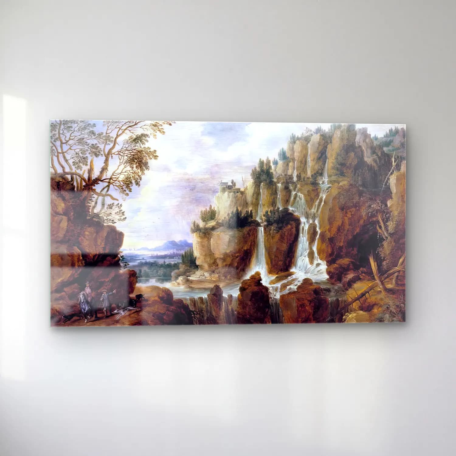 Lucas van Uden – Alpine Landscape cam tablo — sol açıdan görünüm