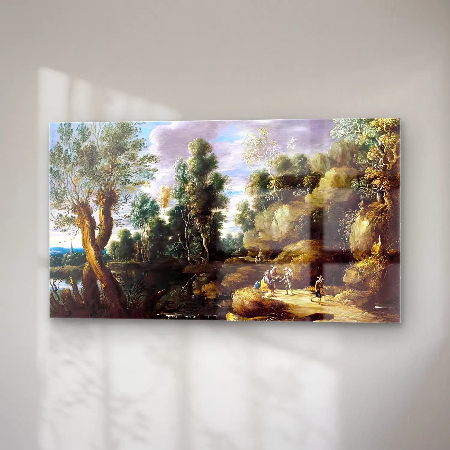Lucas van Uden – River Landscape cam tablo — sağ açıdan görünüm