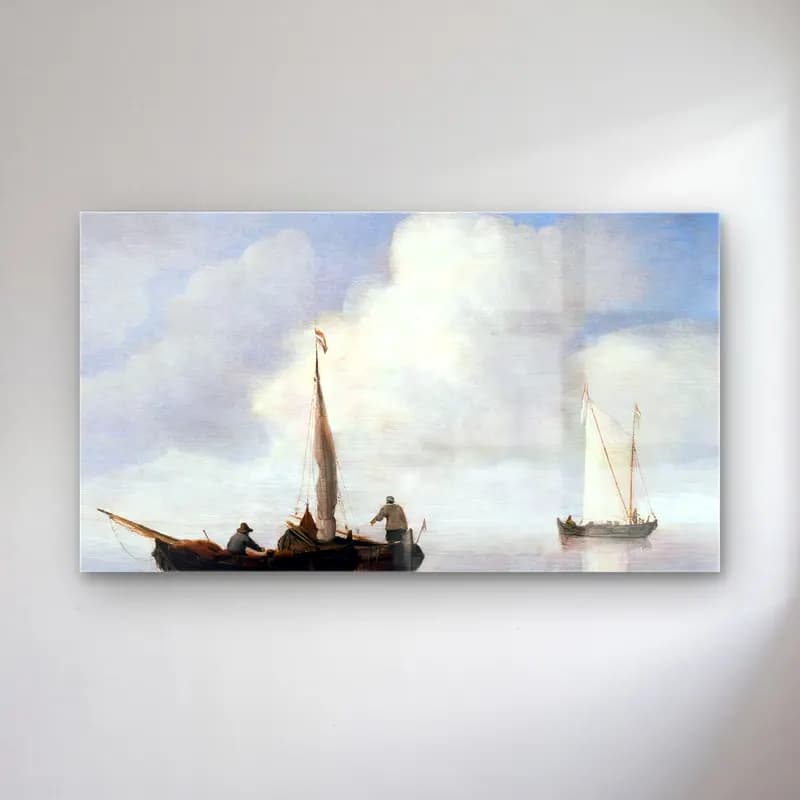 Yağlı Boya Yelkenliler No. 5 cam tablo — Yağlı Boya Yelkenliler No. 5 — yağlı boya yelkenliler