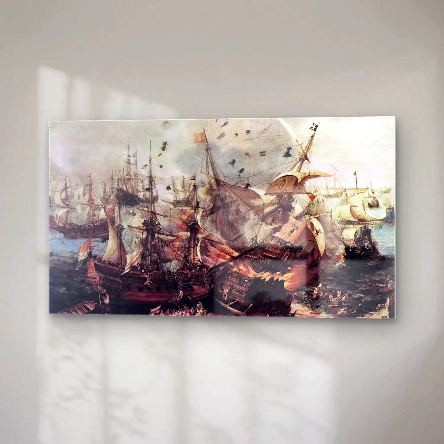 Hendrick Cornelisz Vroom – Battle of Gibraltar cam tablo — sağ açıdan görünüm