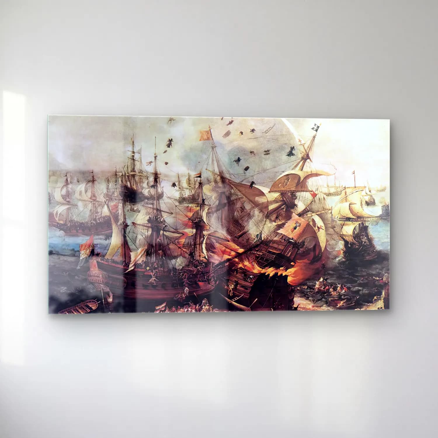 Hendrick Cornelisz Vroom – Battle of Gibraltar cam tablo — sol açıdan görünüm