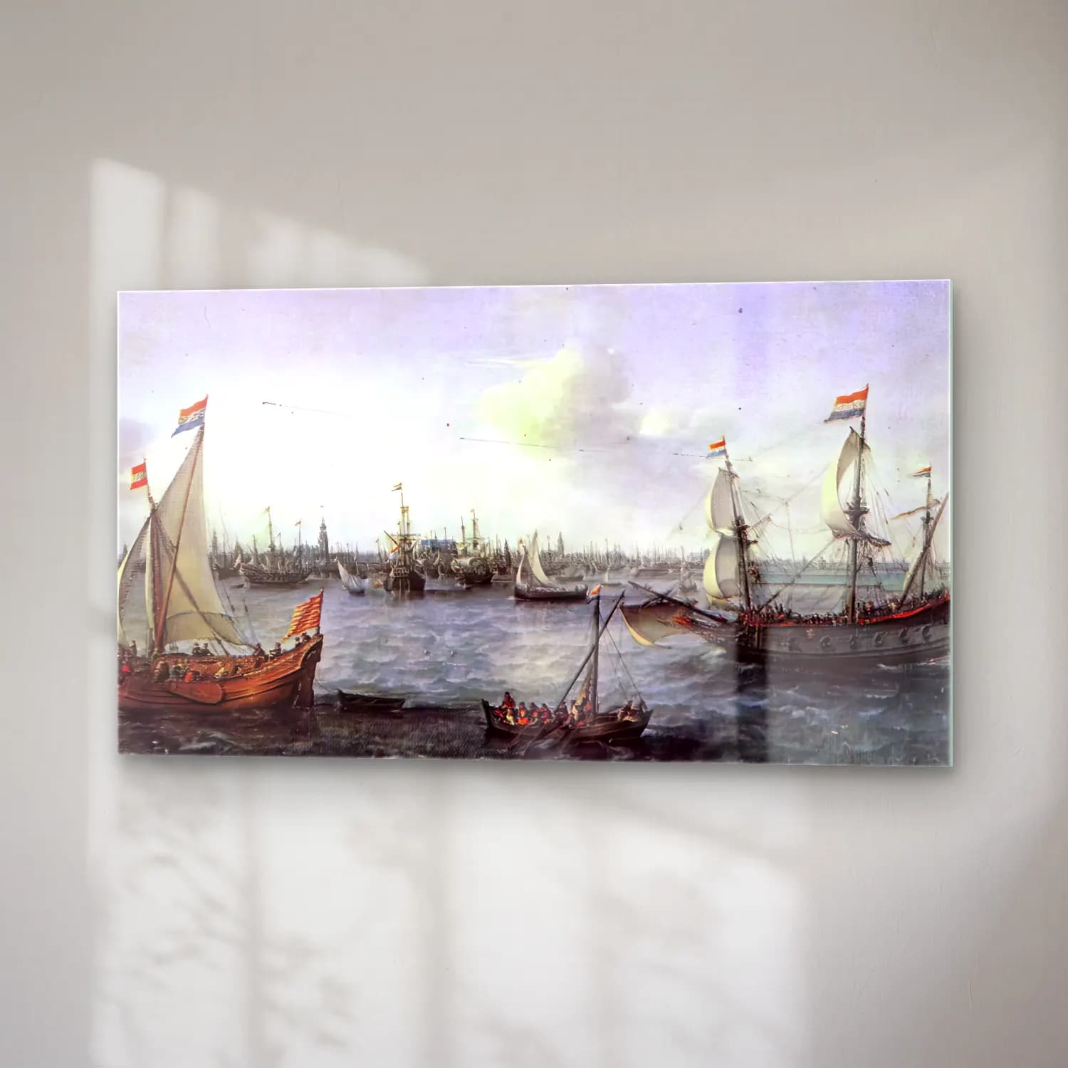 Hendrick Cornelisz Vroom – The Harbour in Amsterdam cam tablo — sağ açıdan görünüm