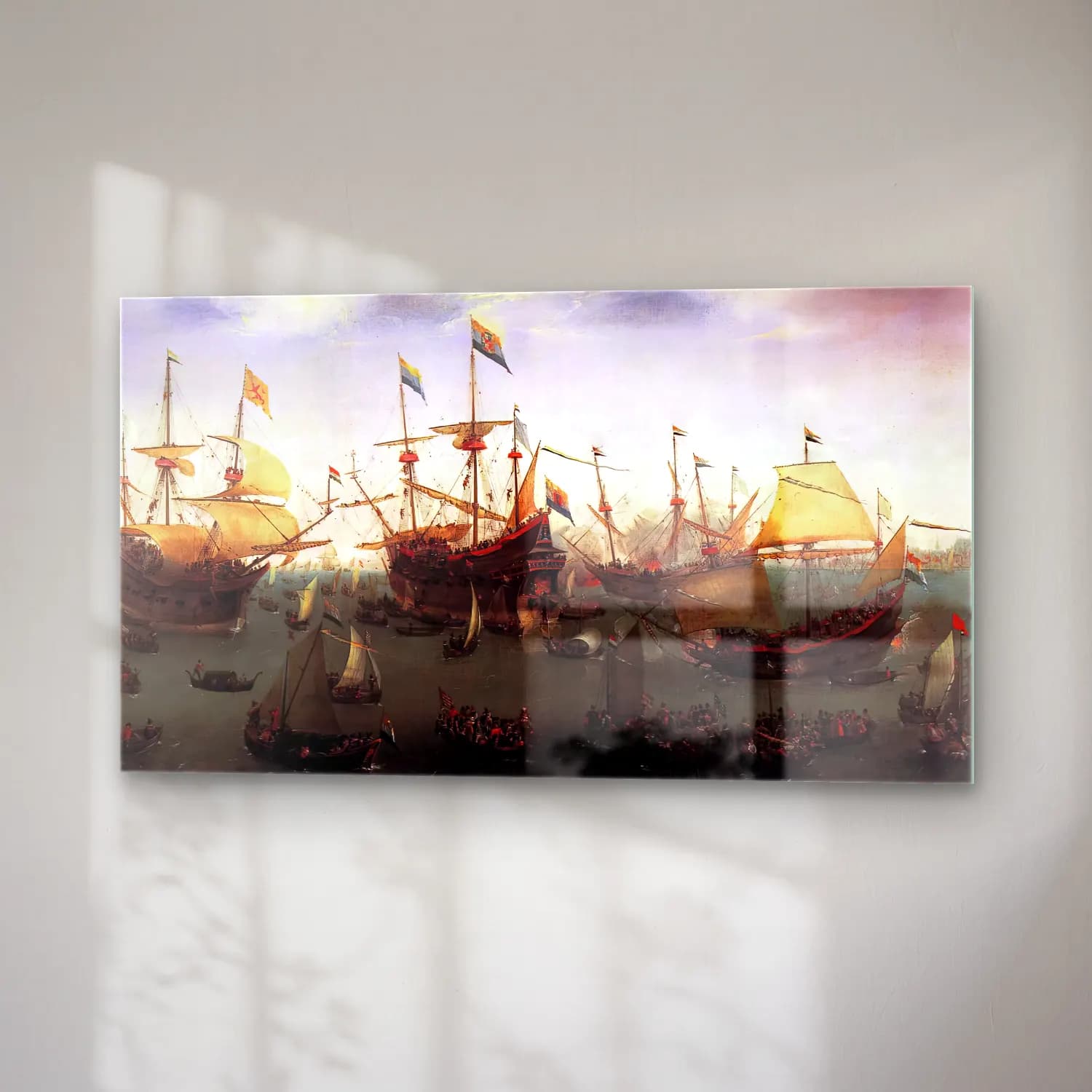 Hendrick Cornelisz Vroom – The Return in Amsterdam of the Second Expedition to the… cam tablo — sağ açıdan görünüm