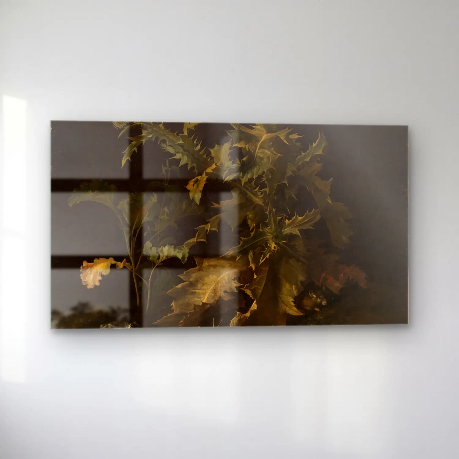 Willem van Aelst – Distel mit verschiedenen Tieren cam tablo — sol açıdan görünüm