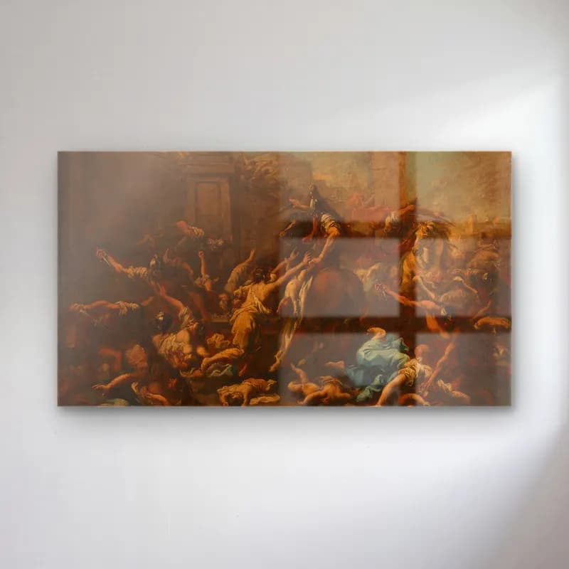 Alessandro Magnasco – Massacre of the Innocents cam tablo — Alessandro Magnasco – Massacre of the Innocents — yağlı boya mitolojik sahne