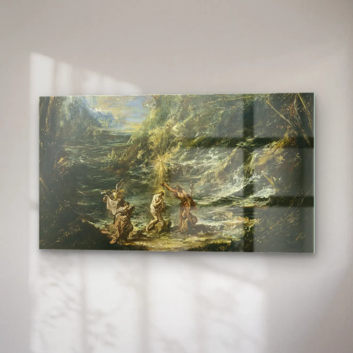 Alessandro Magnasco – The Baptism of Christ cam tablo — sağ açıdan görünüm