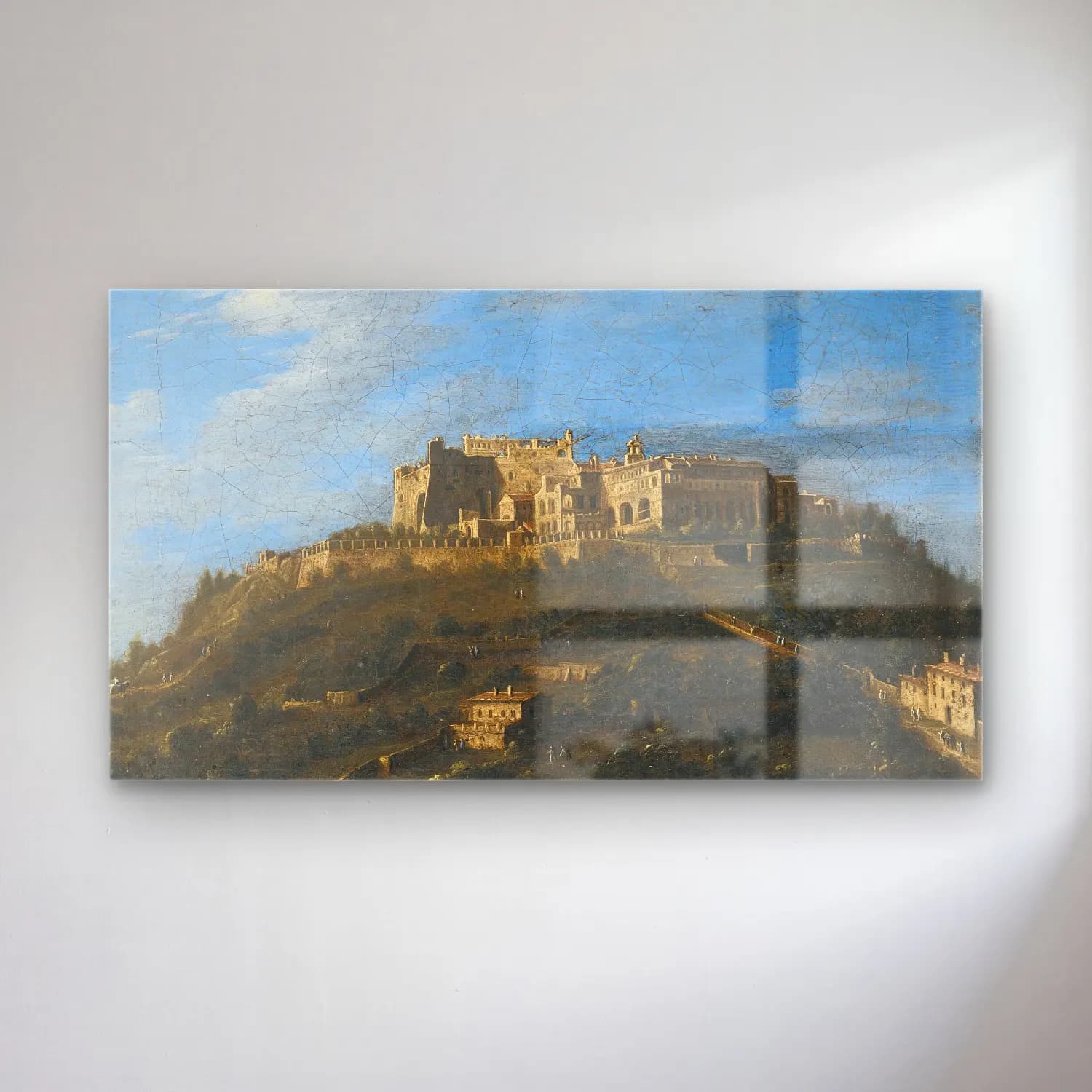 Antonio Joli – Monastery Di San Martino, Naples cam tablo — Antonio Joli – Monastery Di San Martino, Naples — yağlı boya şato