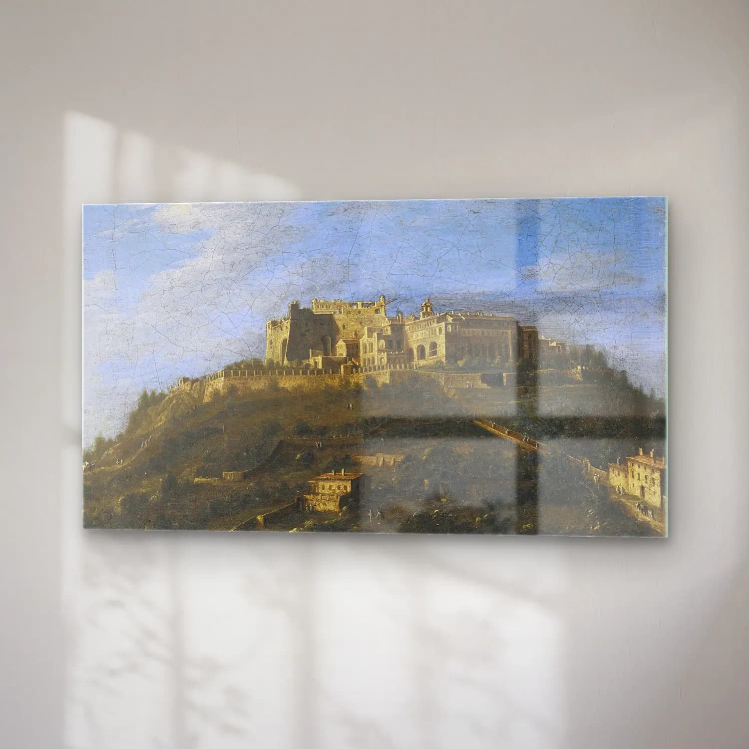 Antonio Joli – Monastery Di San Martino, Naples cam tablo — sağ açıdan görünüm