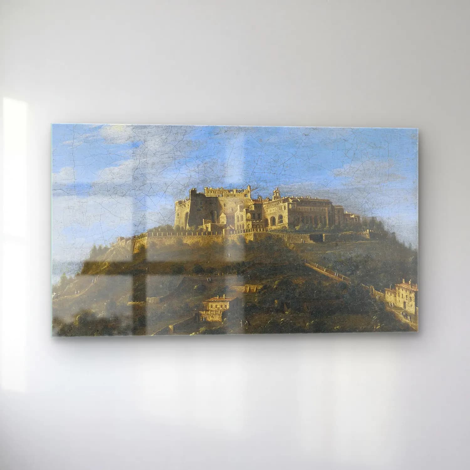 Antonio Joli – Monastery Di San Martino, Naples cam tablo — sol açıdan görünüm