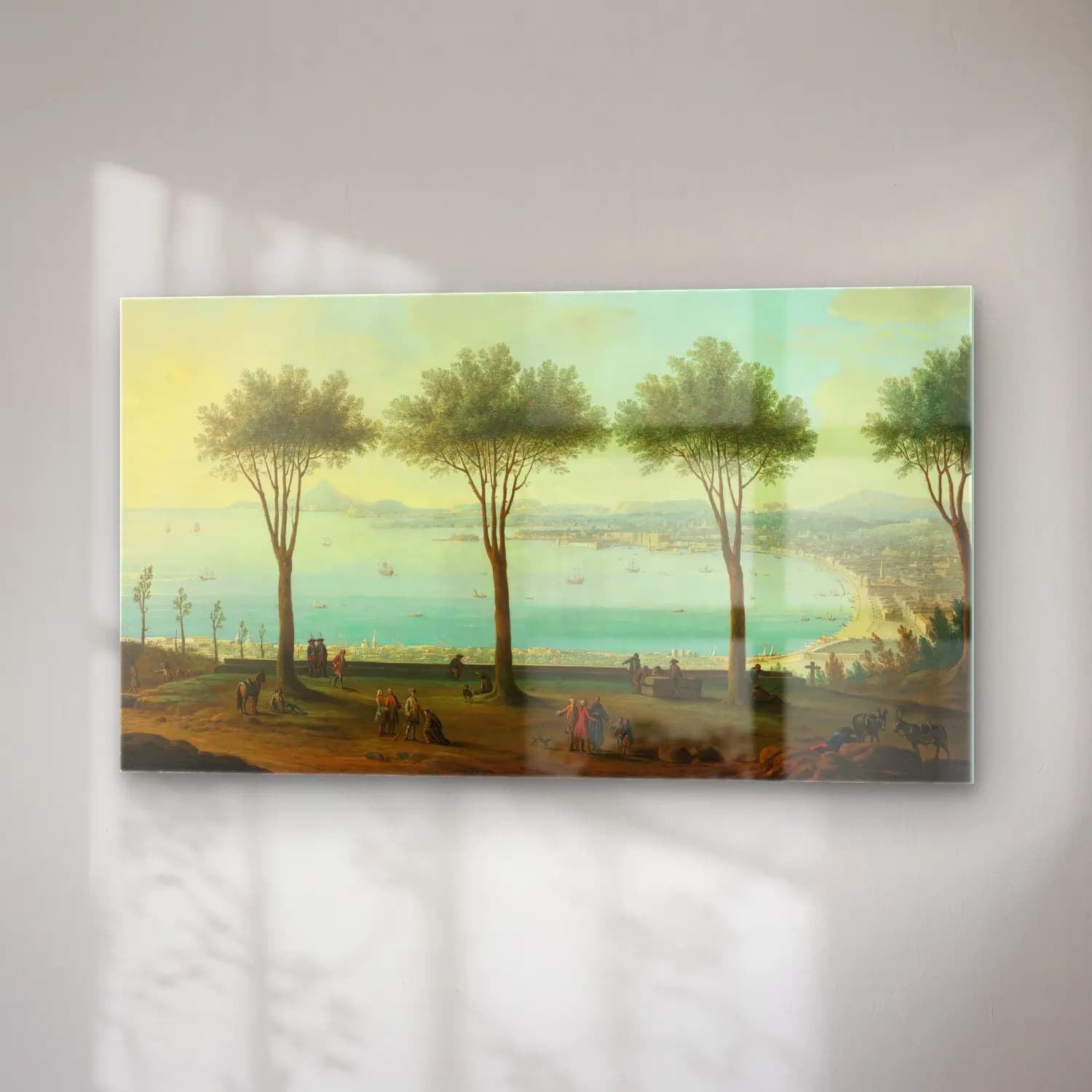 Antonio Joli – View Of The Bay Of Naples From The South (Possibly… cam tablo — sağ açıdan görünüm