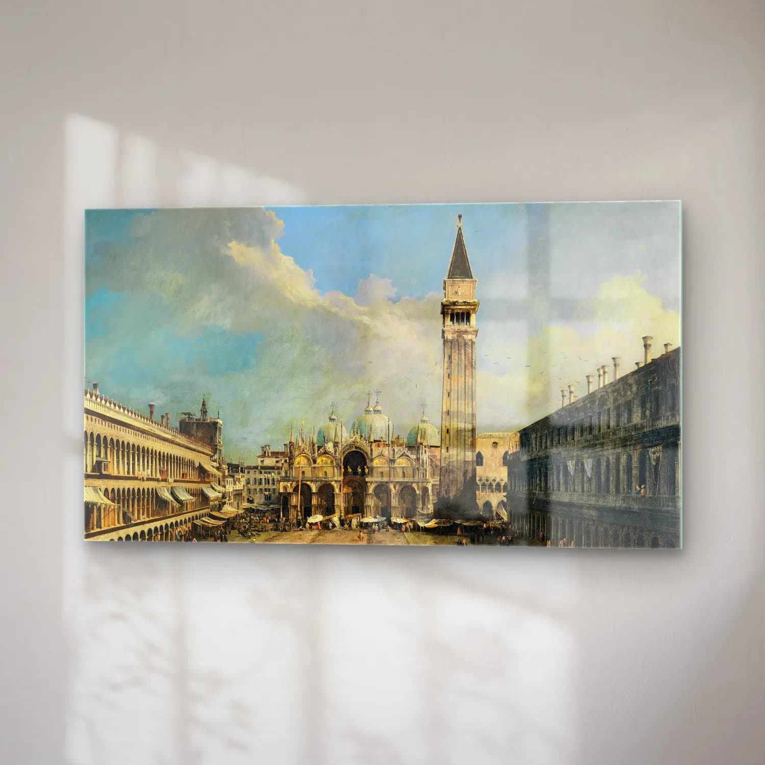 Yağlı Boya Katedral No. 7 cam tablo — sağ açıdan görünüm
