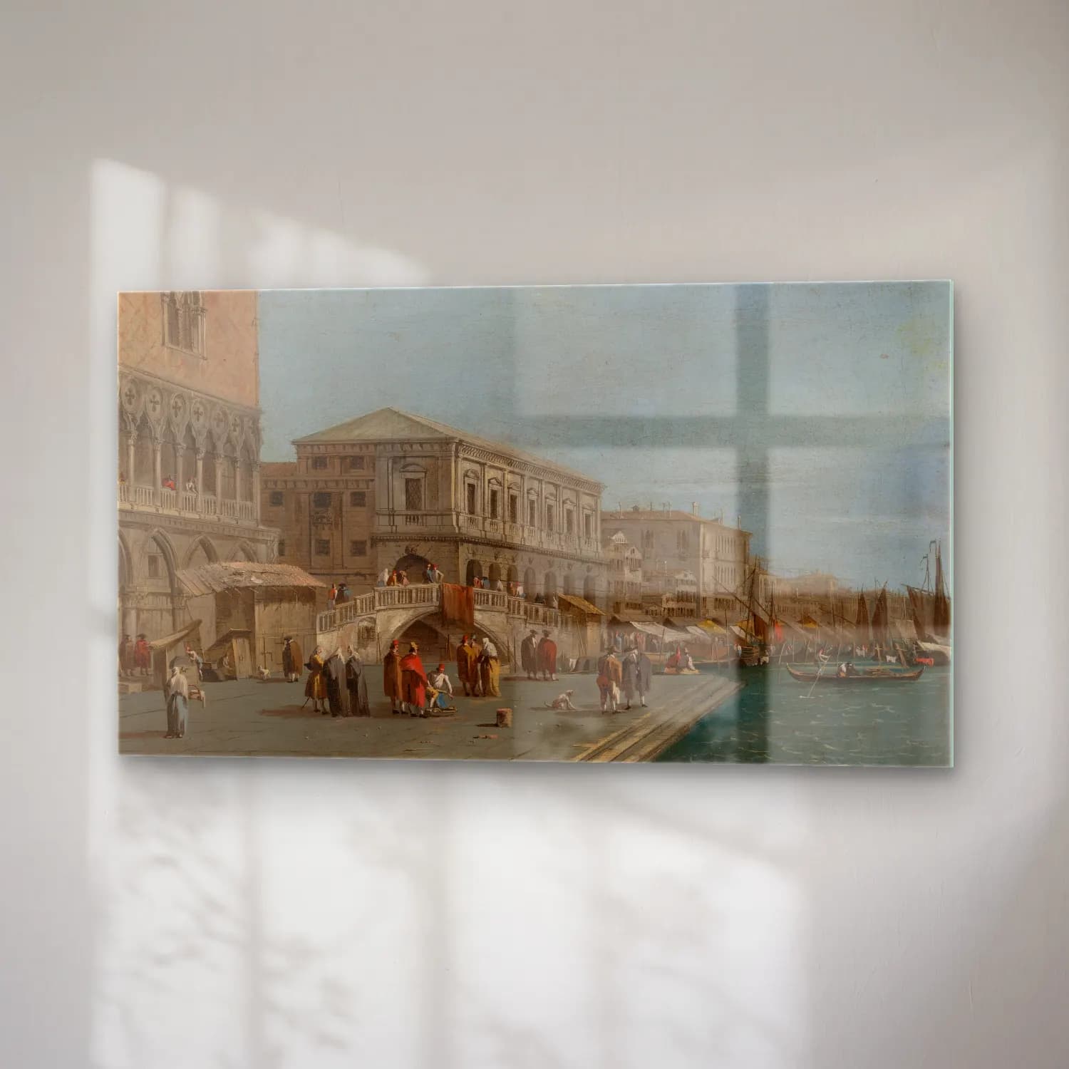 Francesco Guardi – A View of the Molo and the Riva degli Schiavone in Venice… cam tablo — sağ açıdan görünüm
