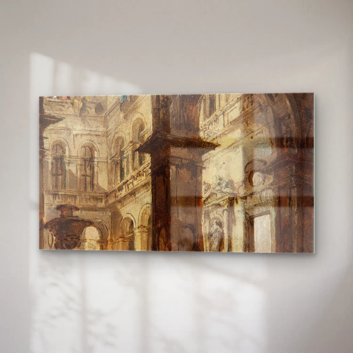Francesco Guardi – An architectural capriccio cam tablo — sağ açıdan görünüm