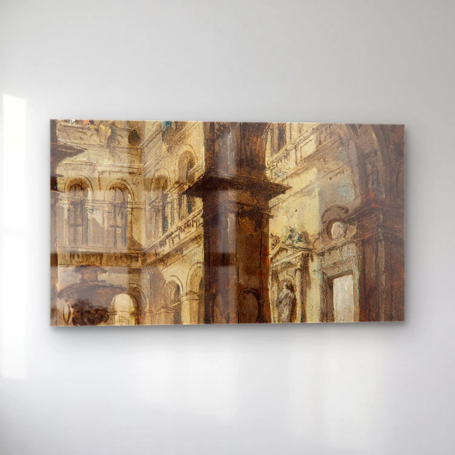 Francesco Guardi – An architectural capriccio cam tablo — sol açıdan görünüm