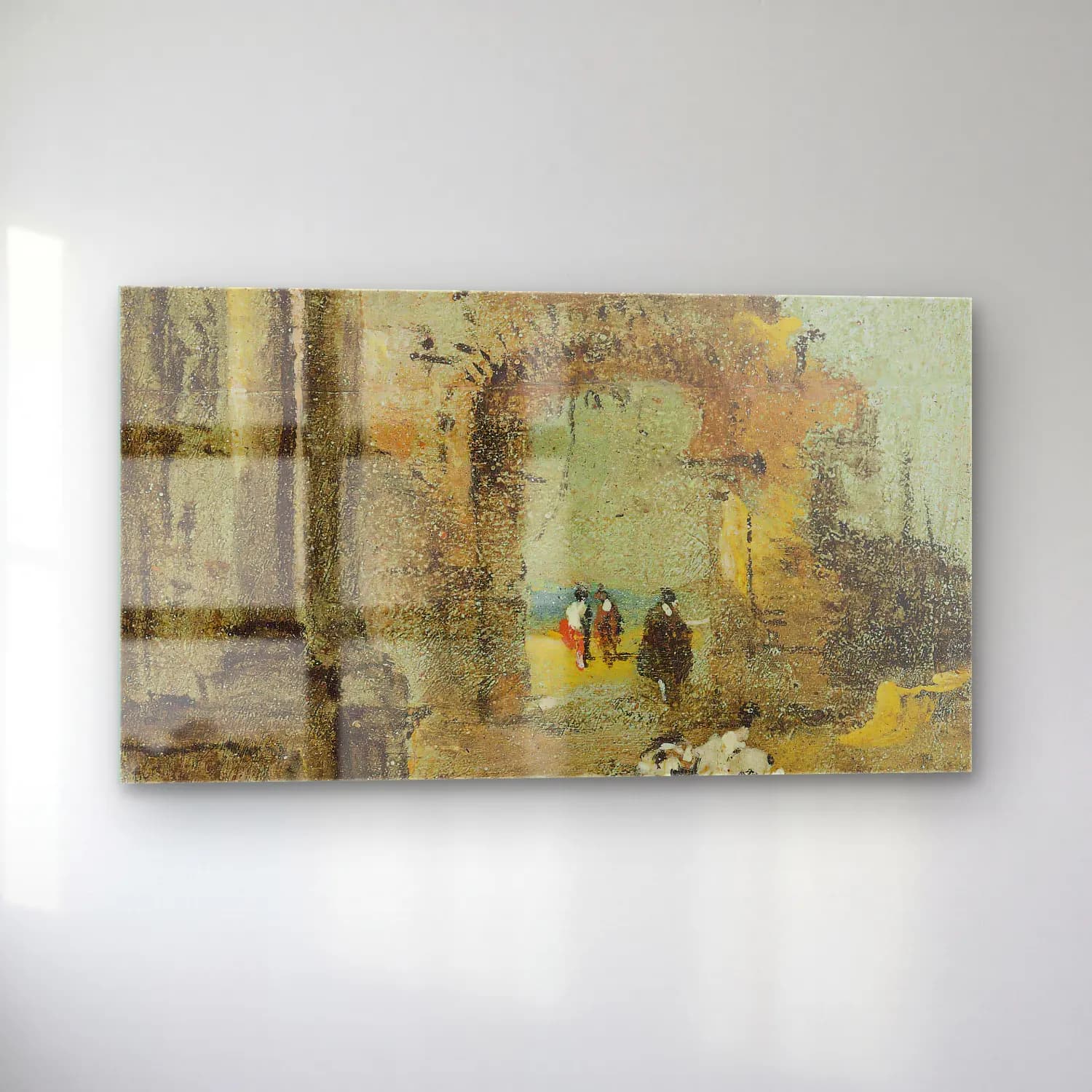 Francesco Guardi – Capriccio Of Architectural Ruins And Figures cam tablo — sol açıdan görünüm