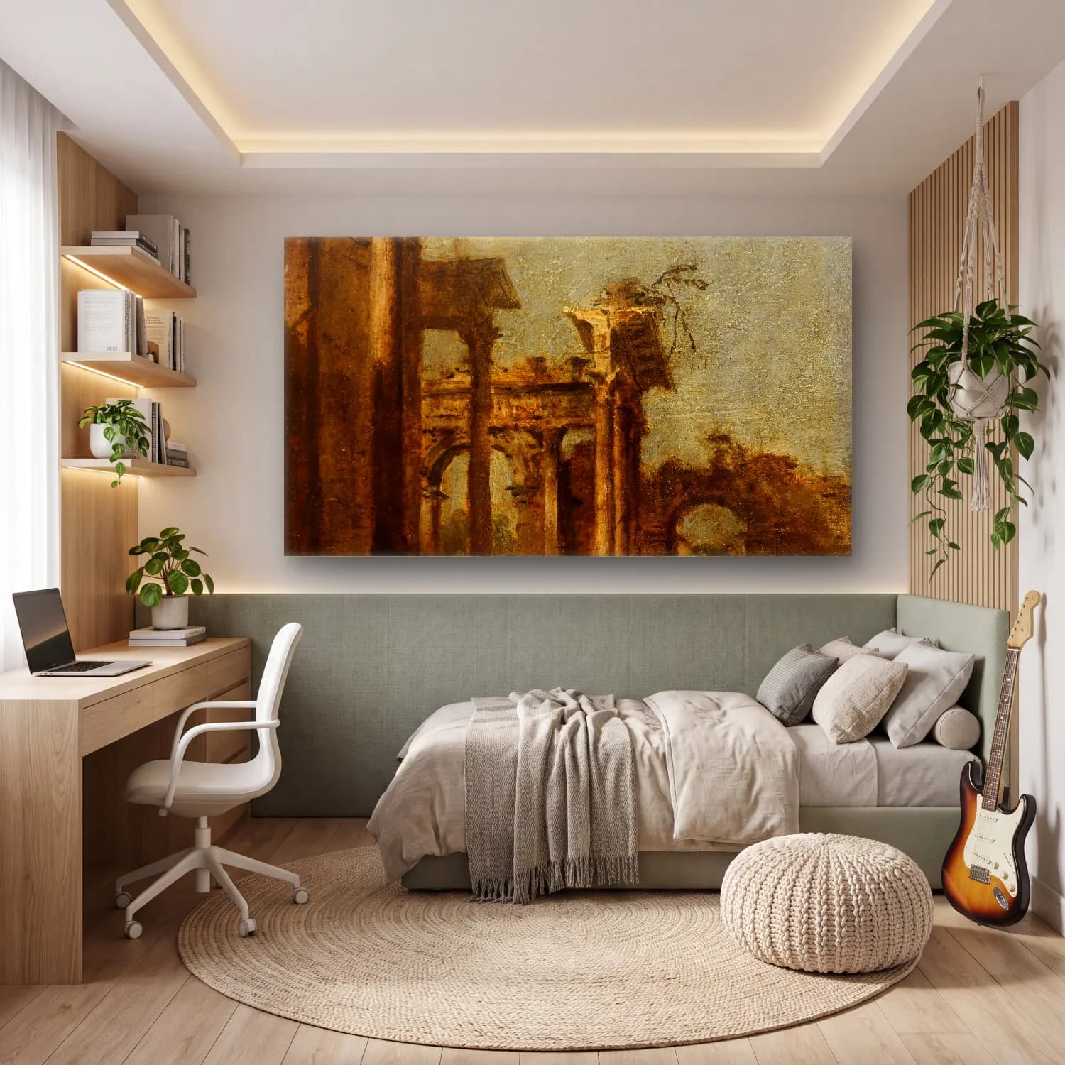 Francesco Guardi – Caprice cam tablo — genç odasında