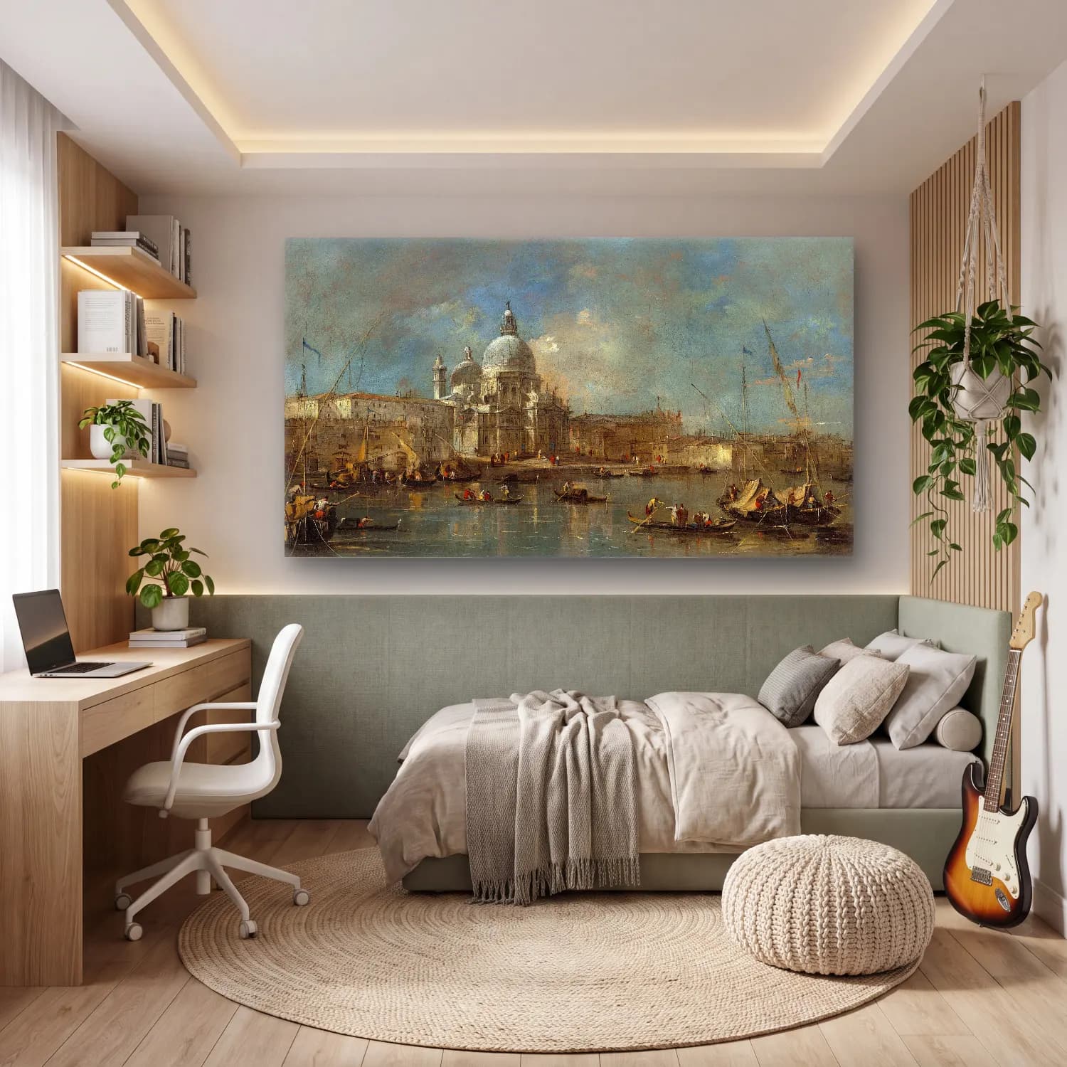 Francesco Guardi – Santa Maria della Salute cam tablo — genç odasında