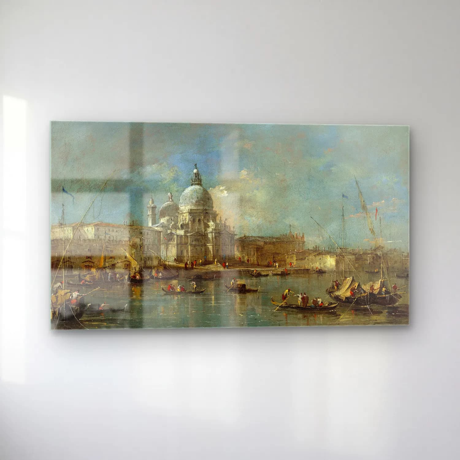 Francesco Guardi – Santa Maria della Salute cam tablo — sol açıdan görünüm