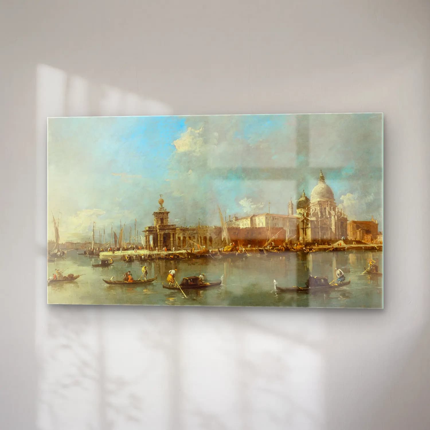 Francesco Guardi – Santa Maria della Salute and the Dogana, Venice cam tablo — sağ açıdan görünüm