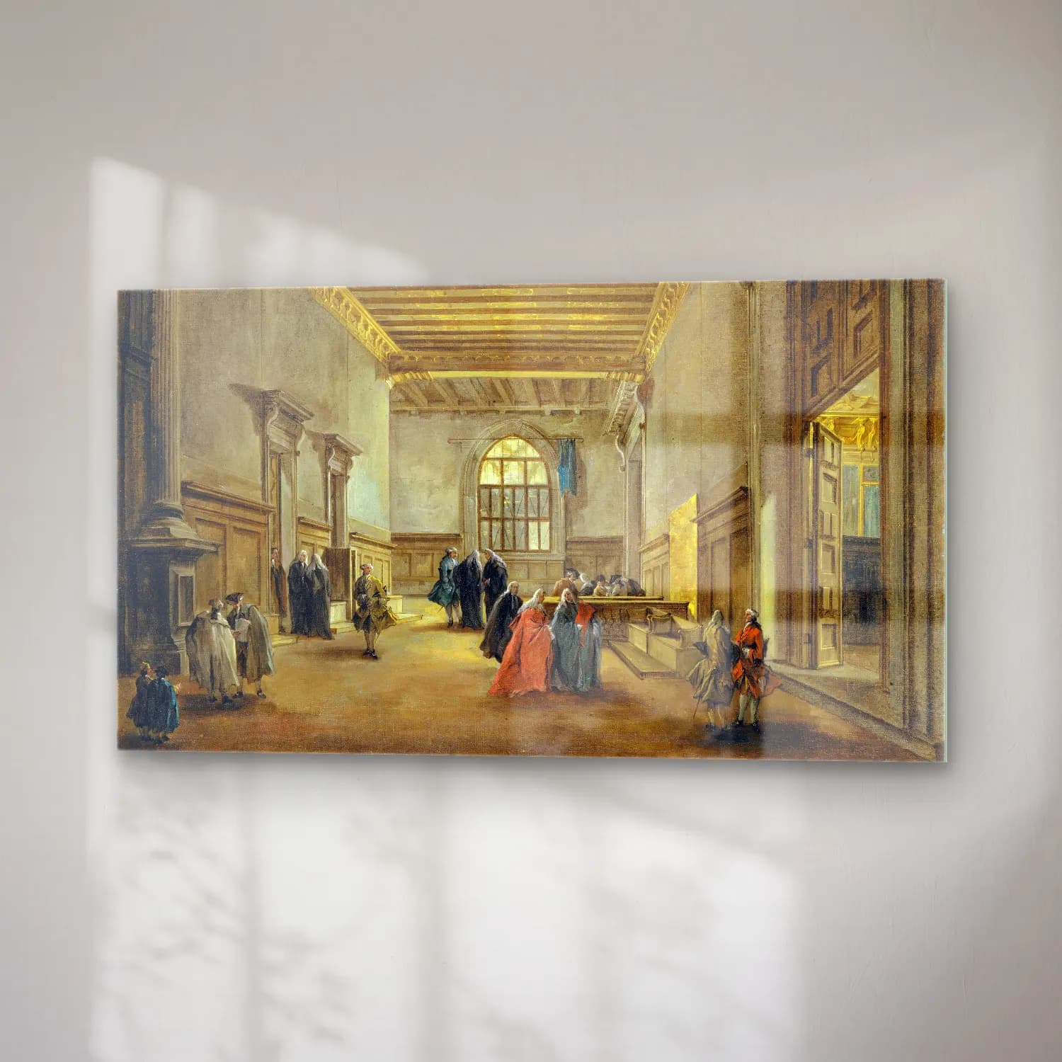 Francesco Guardi – The Antechamber of the Sala del Maggior Consiglio (ca.… cam tablo — sağ açıdan görünüm
