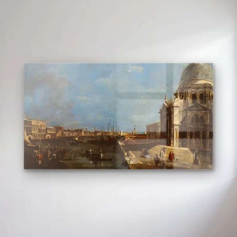 Francesco Guardi – The Grand Canal, Venice cam tablo — Francesco Guardi – The Grand Canal, Venice — yağlı boya liman ve tekneler